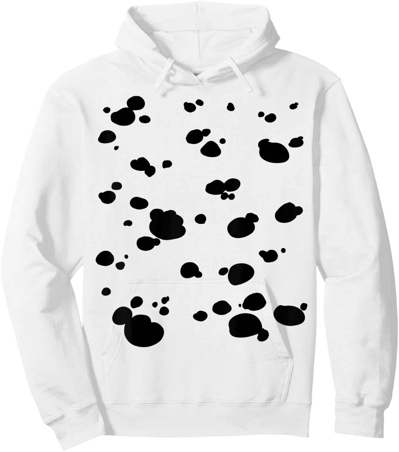 Dalmatian Dog Pattern Funny Halloween Costume Hoodie - Hoodie | White