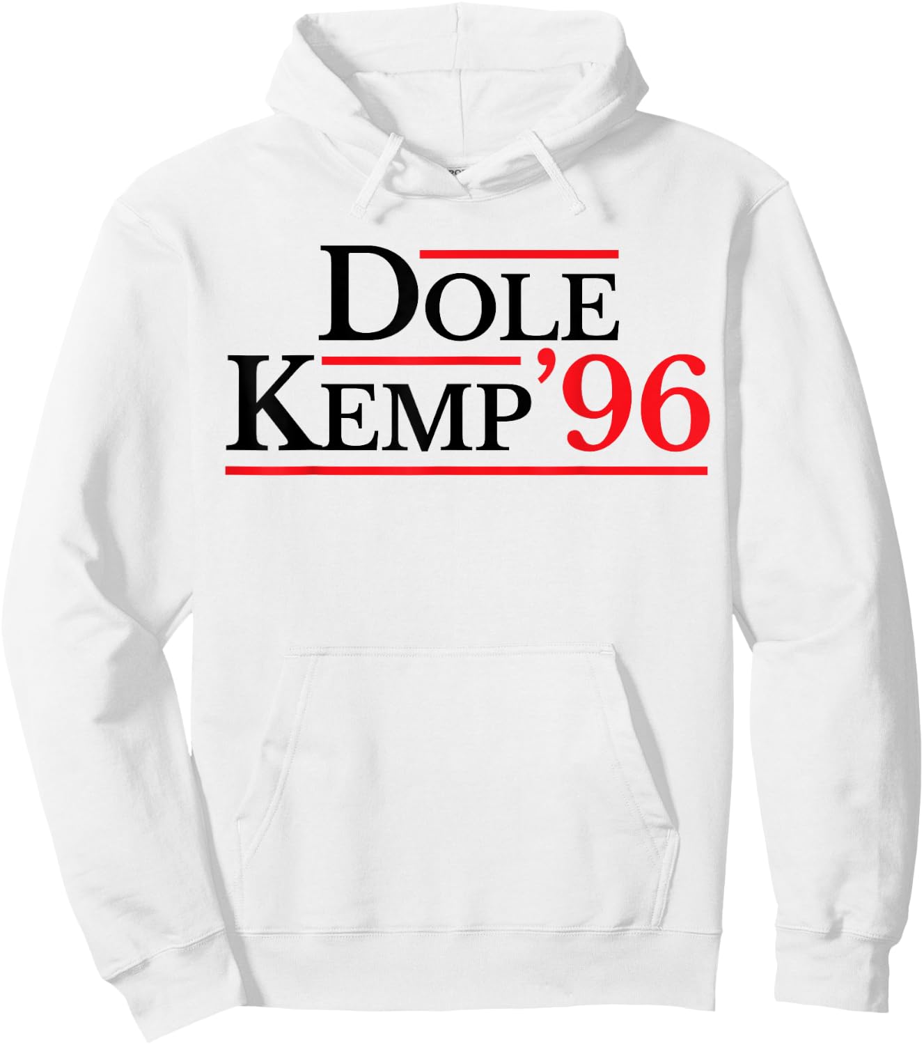 Bob Dole Vintage Political Dole Kemp '96 Election Hoodie - Hoodie | White