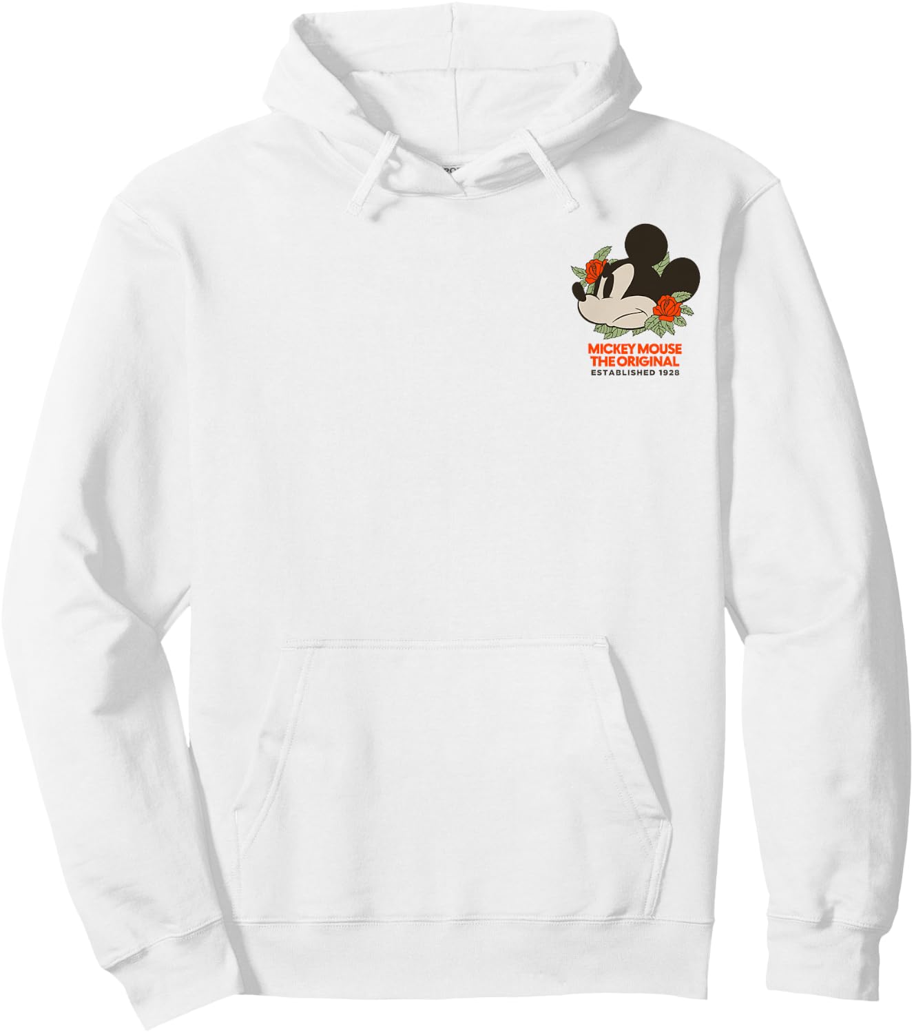 Disney Mickey And Friends The Original Est. 1928 Pocket Logo Hoodie - Hoodie | White