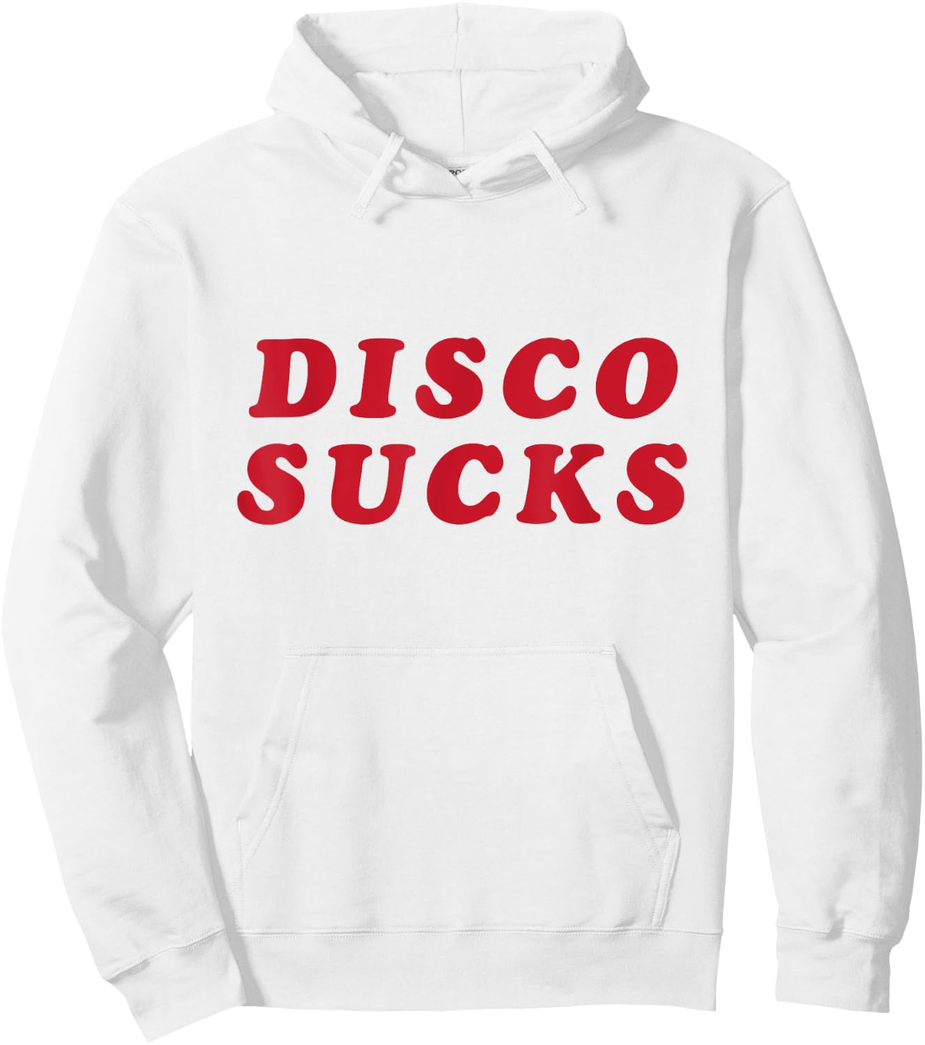 Retro Disco Sucks T Shirt for Vintage 70s Nostalgia fan Hoodie - Hoodie | White
