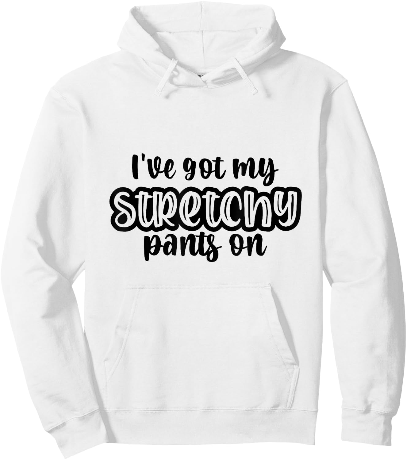 I Have Got My Stretchy Pants On Thanksgiving Christmas Gym Hoodie - Hoodie | White