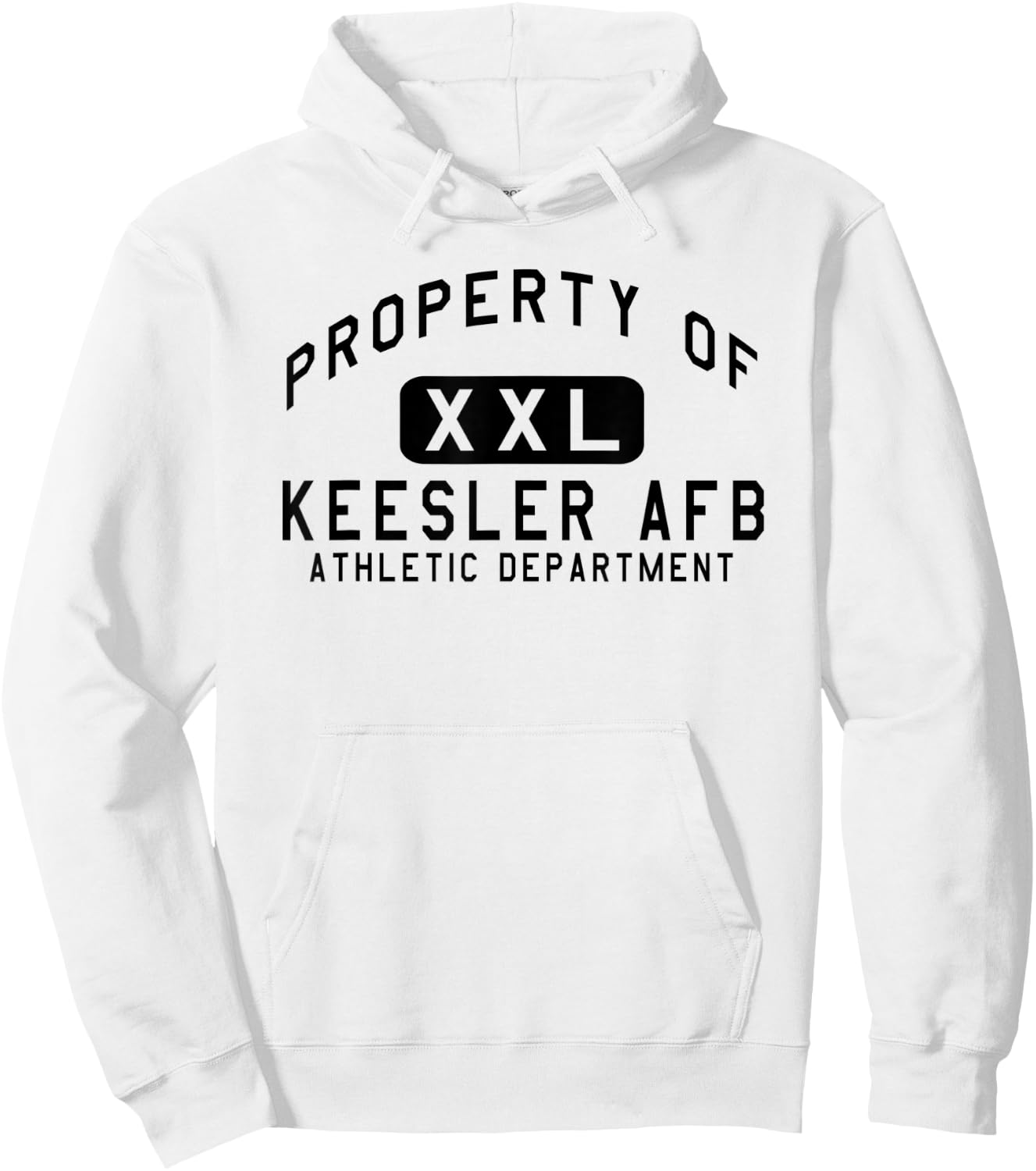 Property of Keesler AFB Athletic Department Hoodie - Hoodie | White