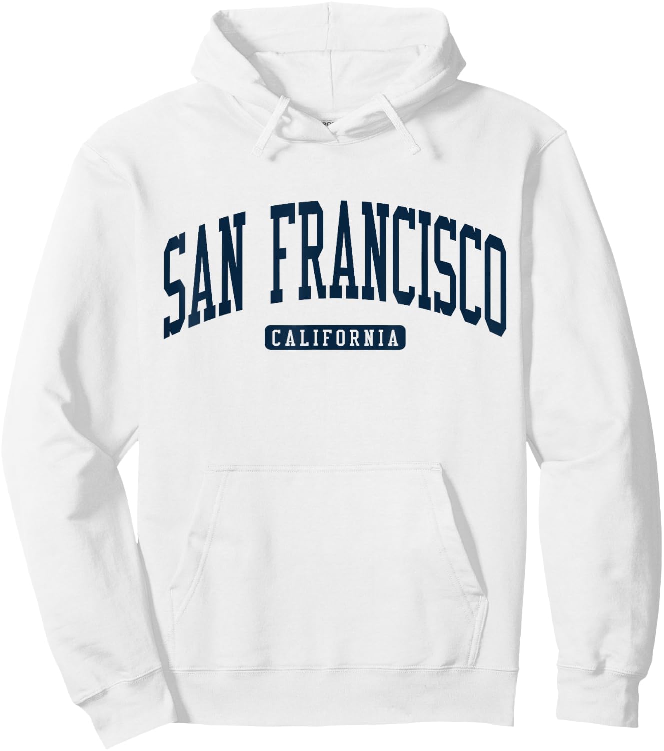 San Francisco, Kalifornien, CA, College University, Marineblau Hoodie - Hoodie | White