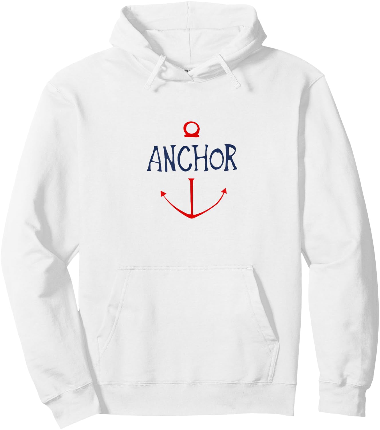 One Piece Anchor , grey, S Hoodie - Hoodie | White