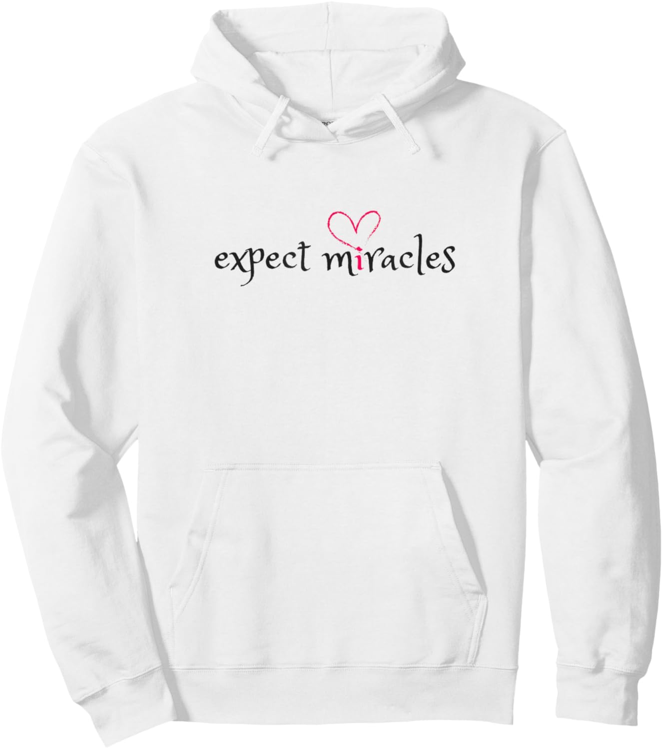 Expect Miracles Women's Spiritual Hoodie - Hoodie | White