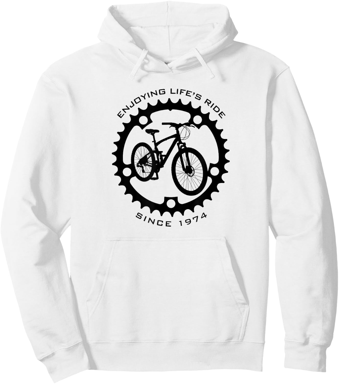 51 Year Old Mountain Biker 1974 51st Birthday Biking Hoodie - Hoodie | White