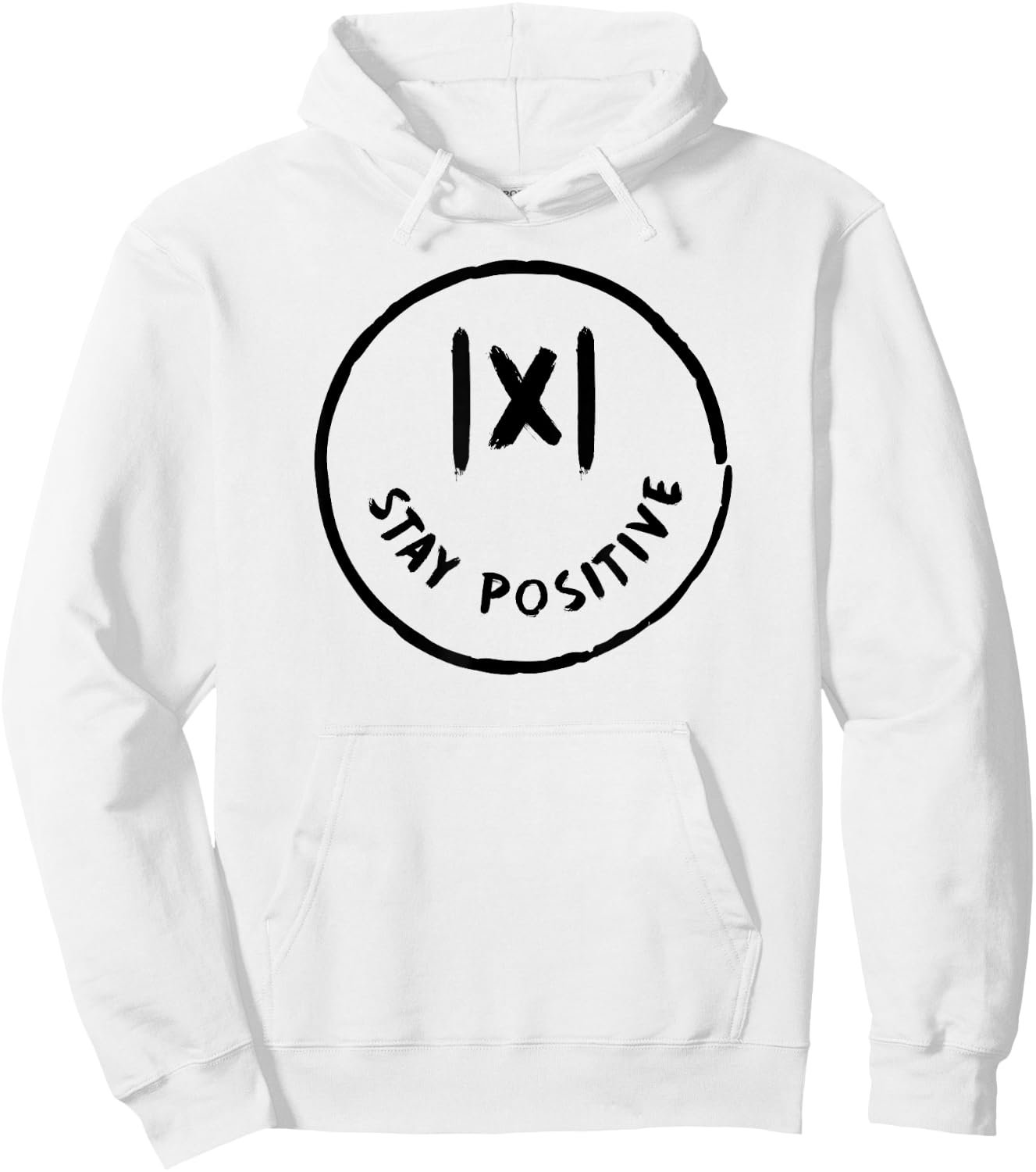 Math Positive X Funny Math Hoodie - Hoodie | White