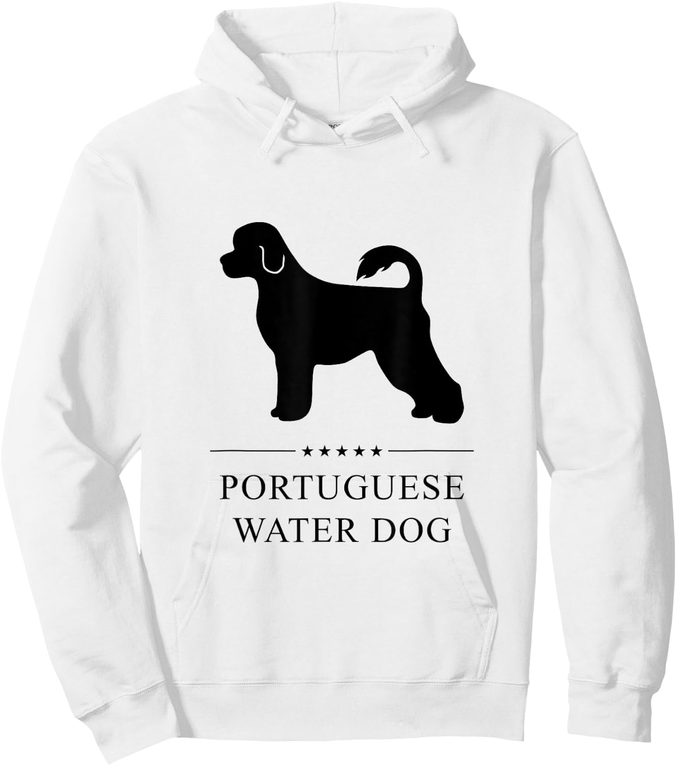 Portuguese Water Dog Black Silhouette Women Kids Hoodie - Hoodie | White