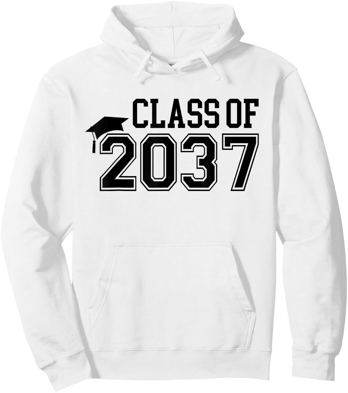 Kindergarten Class of 2037 First Day School Grow With Me Hoodie - Hoodie | White