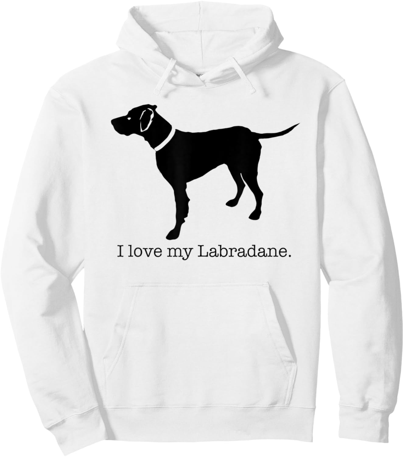 I love my labradane design Hoodie - Hoodie | White