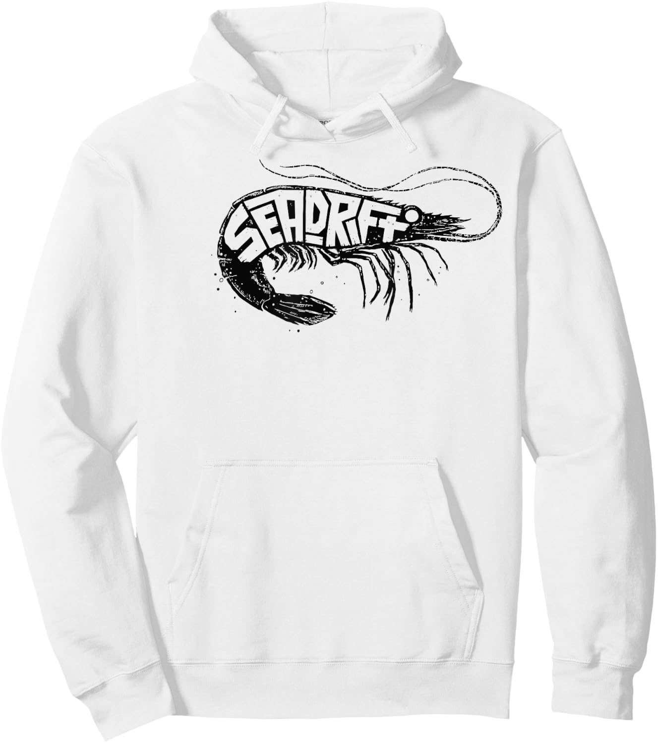 Seadrift, Texas Shrimp Hoodie - Hoodie | White