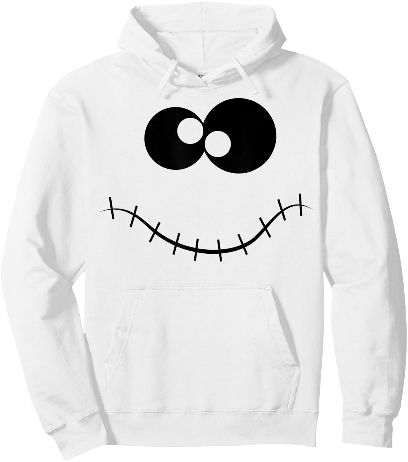 Halloween Ghost Shirt Costume (Ghost Face shirt) Hoodie - Hoodie | White