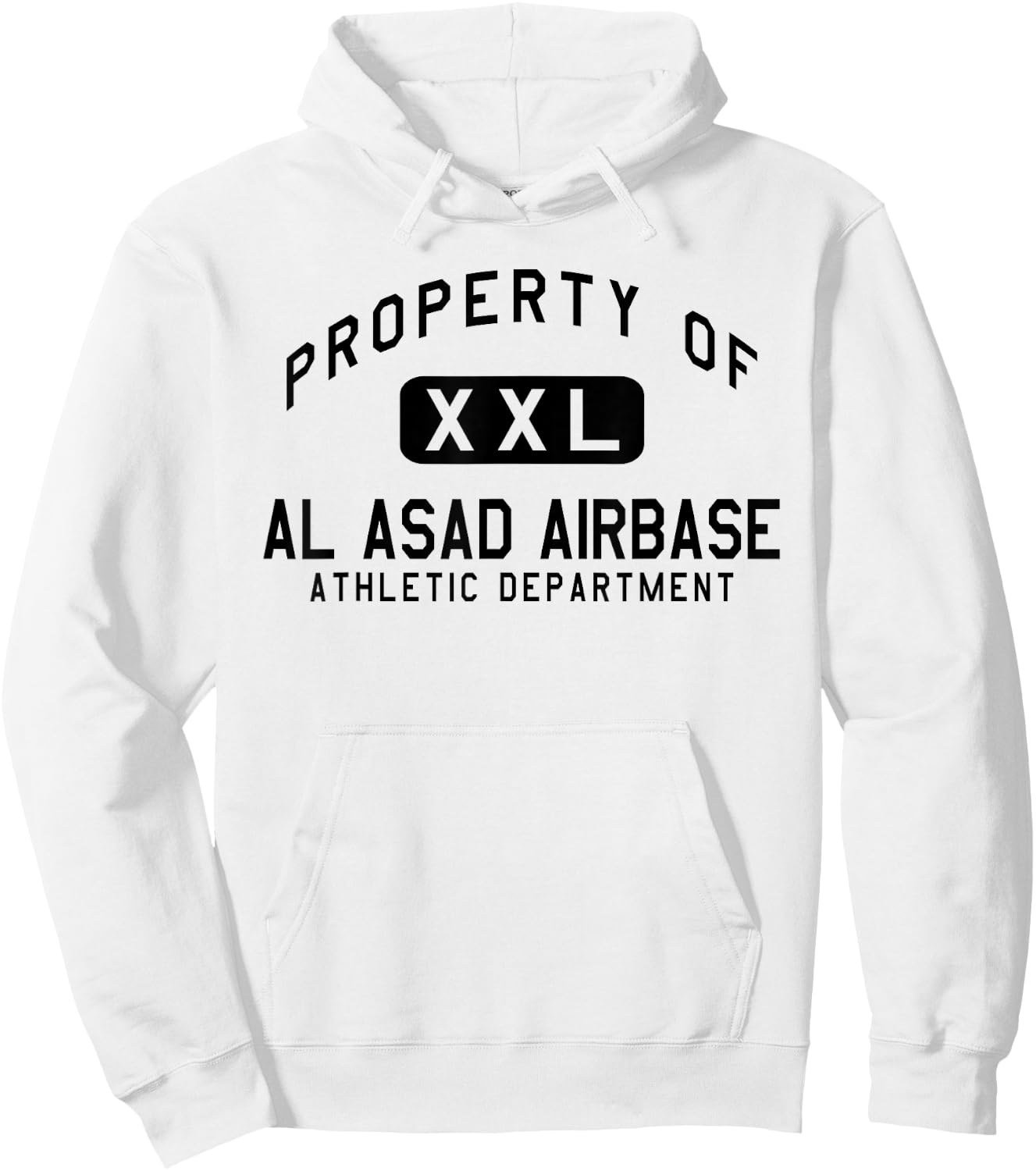 Property of Al Asad Airbase Athletic Department Hoodie - Hoodie | White