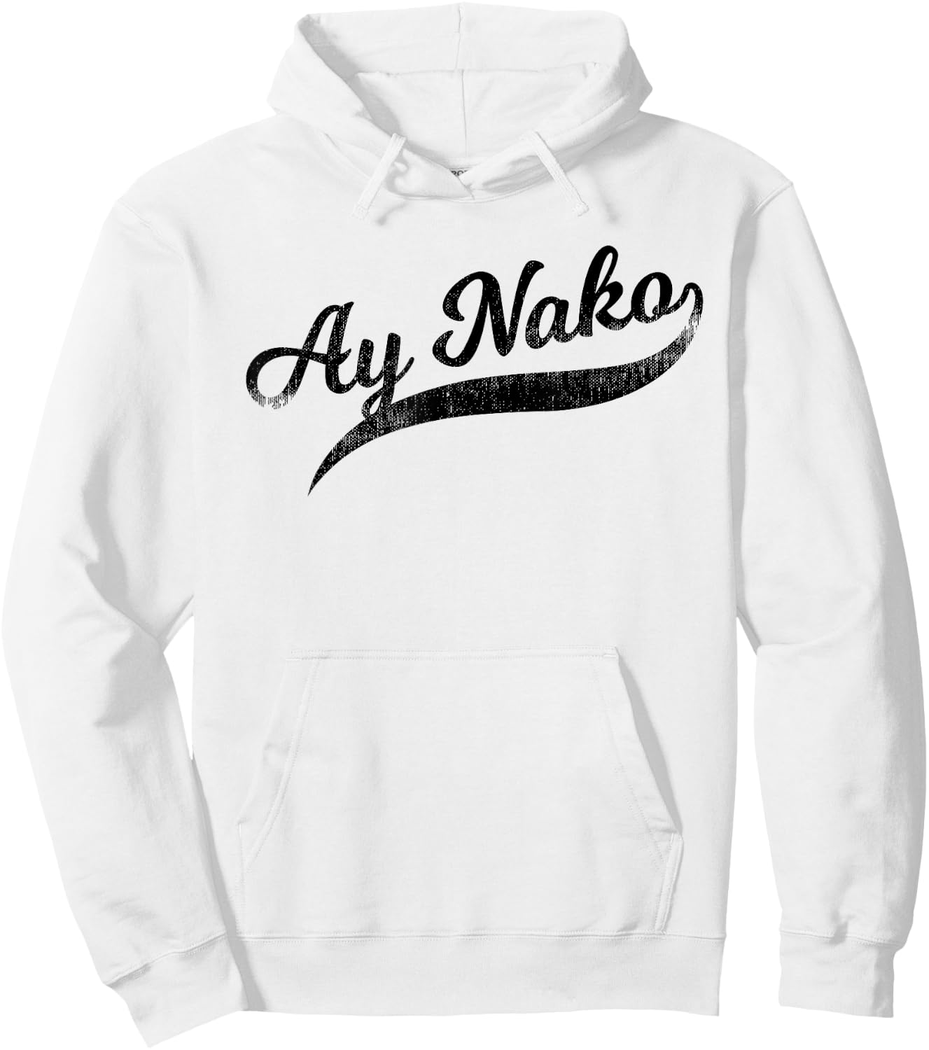Funny Filipino - Ay Nako OMG Tail Script Hoodie - Hoodie | White