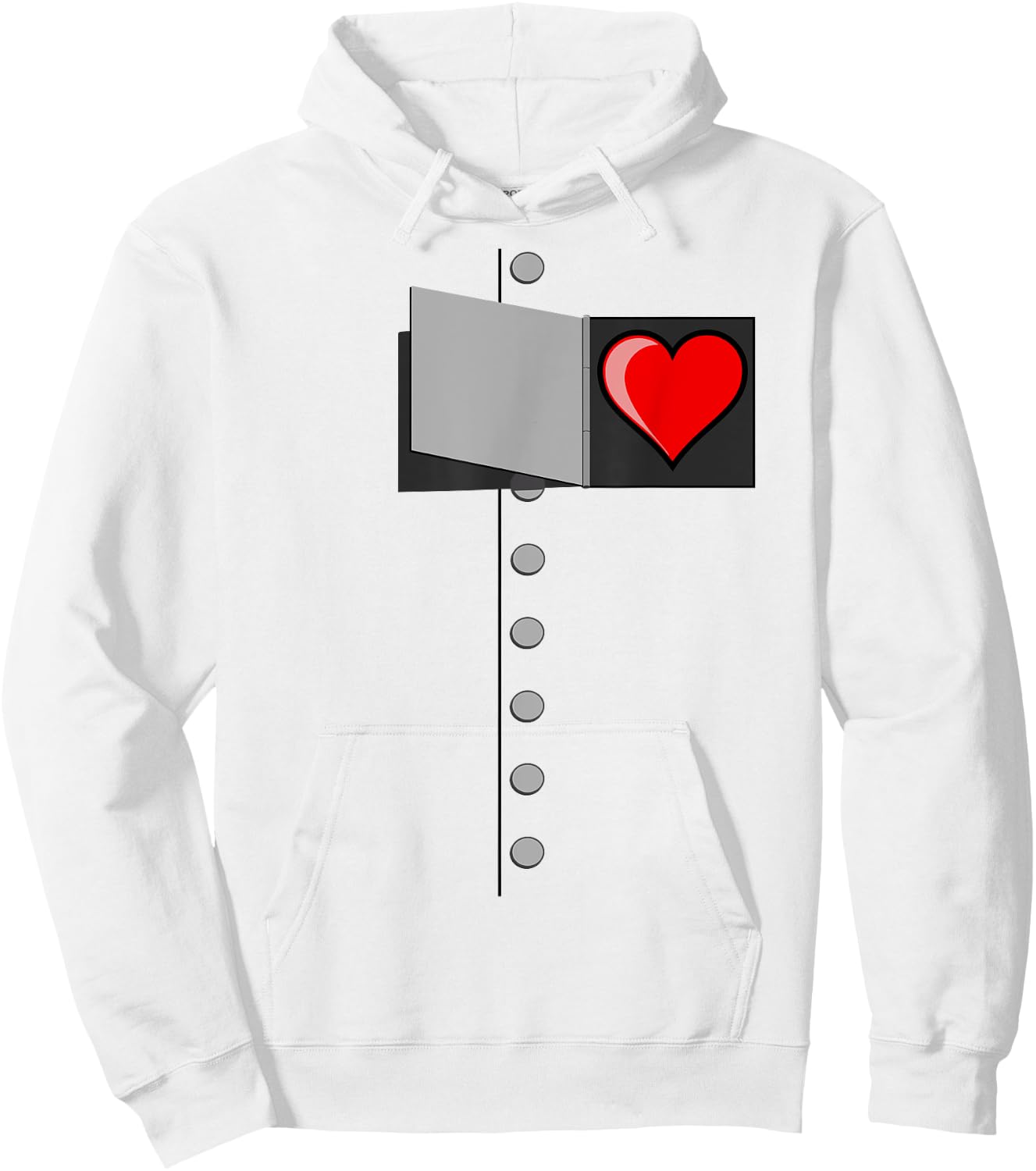 Tin Man Heart Halloween Wizard of OZ Tin Man Costume Hoodie - Hoodie | White
