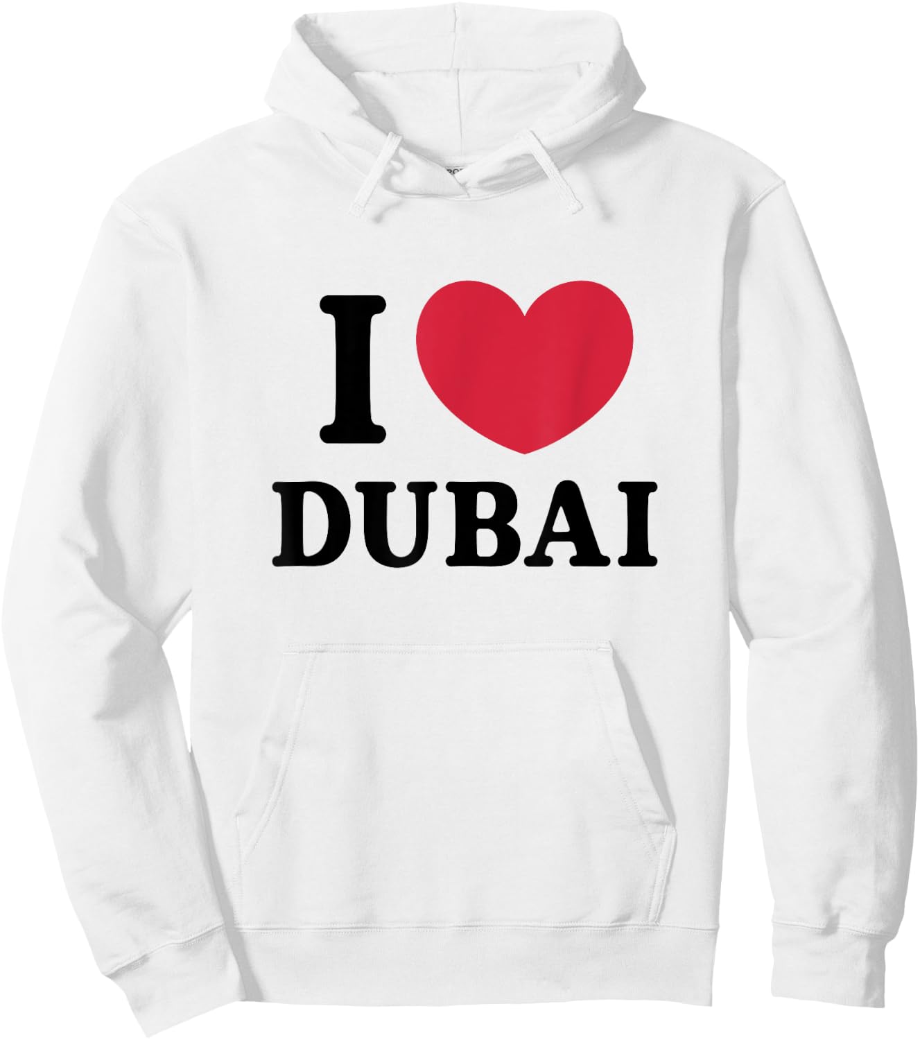 I Love Dubai , white, S Hoodie - Hoodie | White