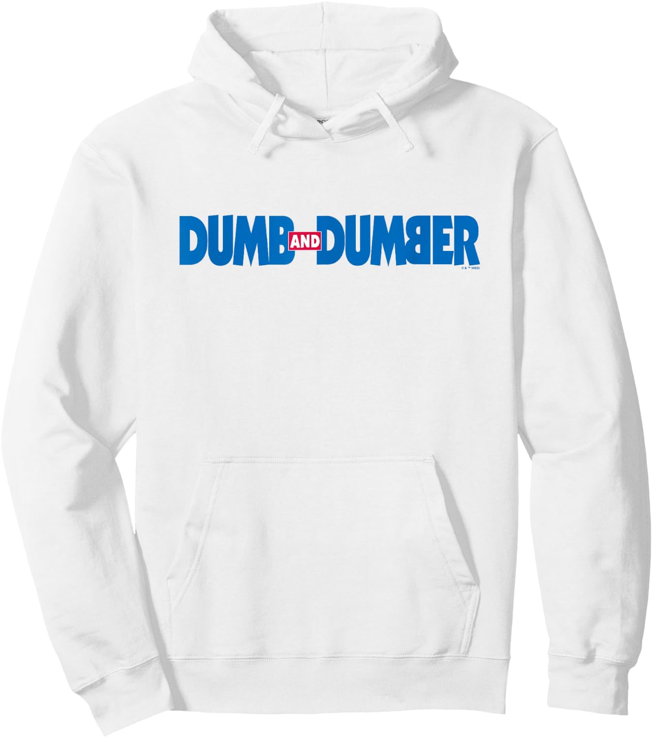 Dumb and Dumber Classic Movie Logo Hoodie - Hoodie | White