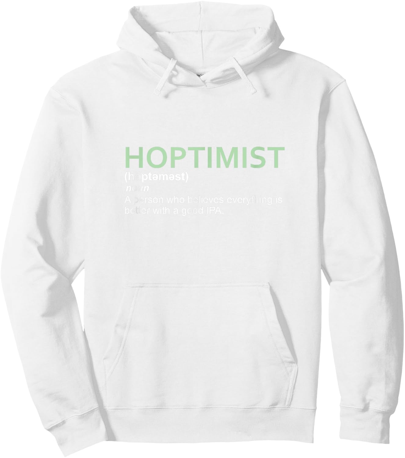 Original HOPTIMIST Definition IPA Hoodie - Hoodie | White