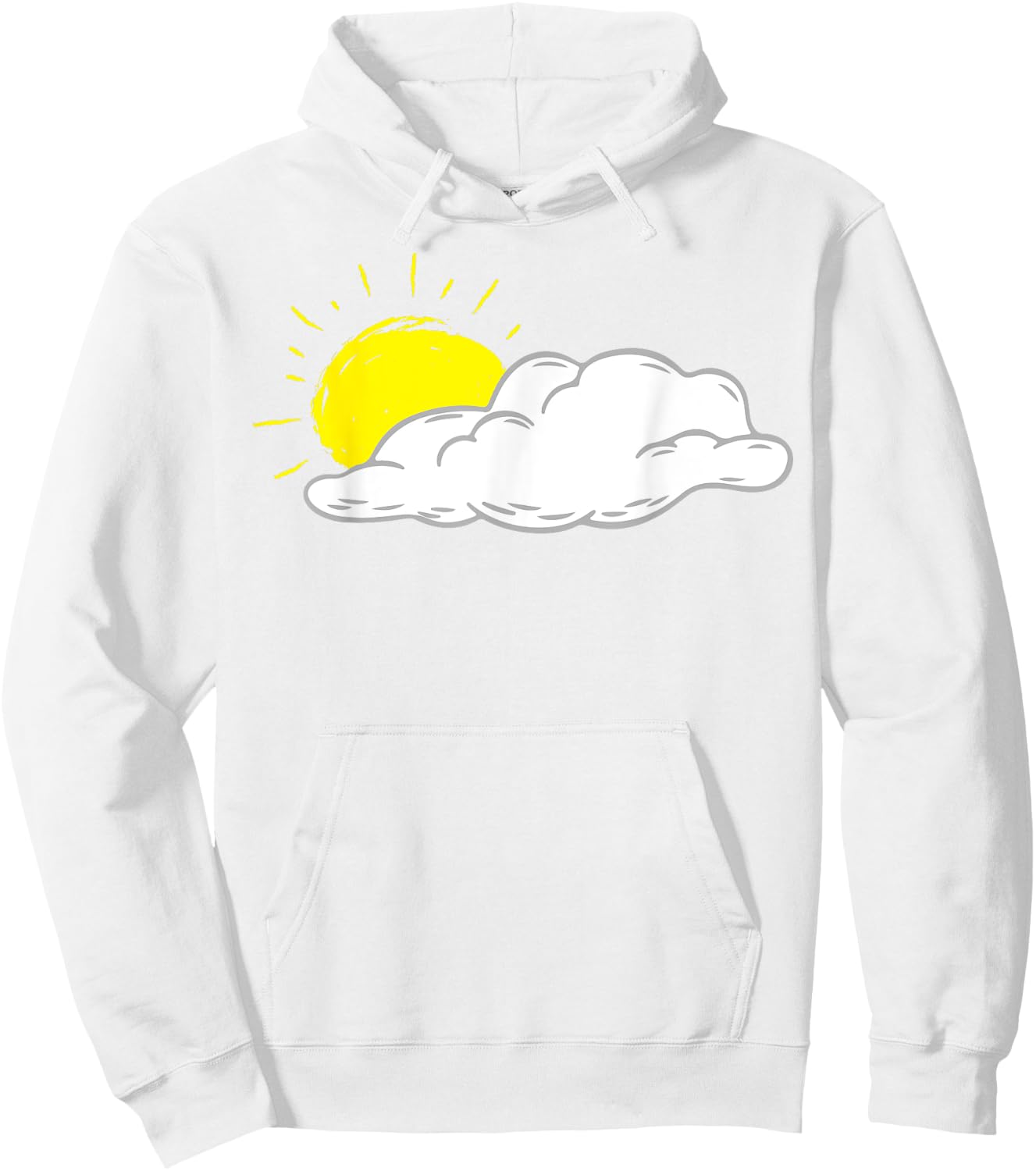 White Cloud With Sun Shining Men Women Kids Hoodie - Hoodie | White