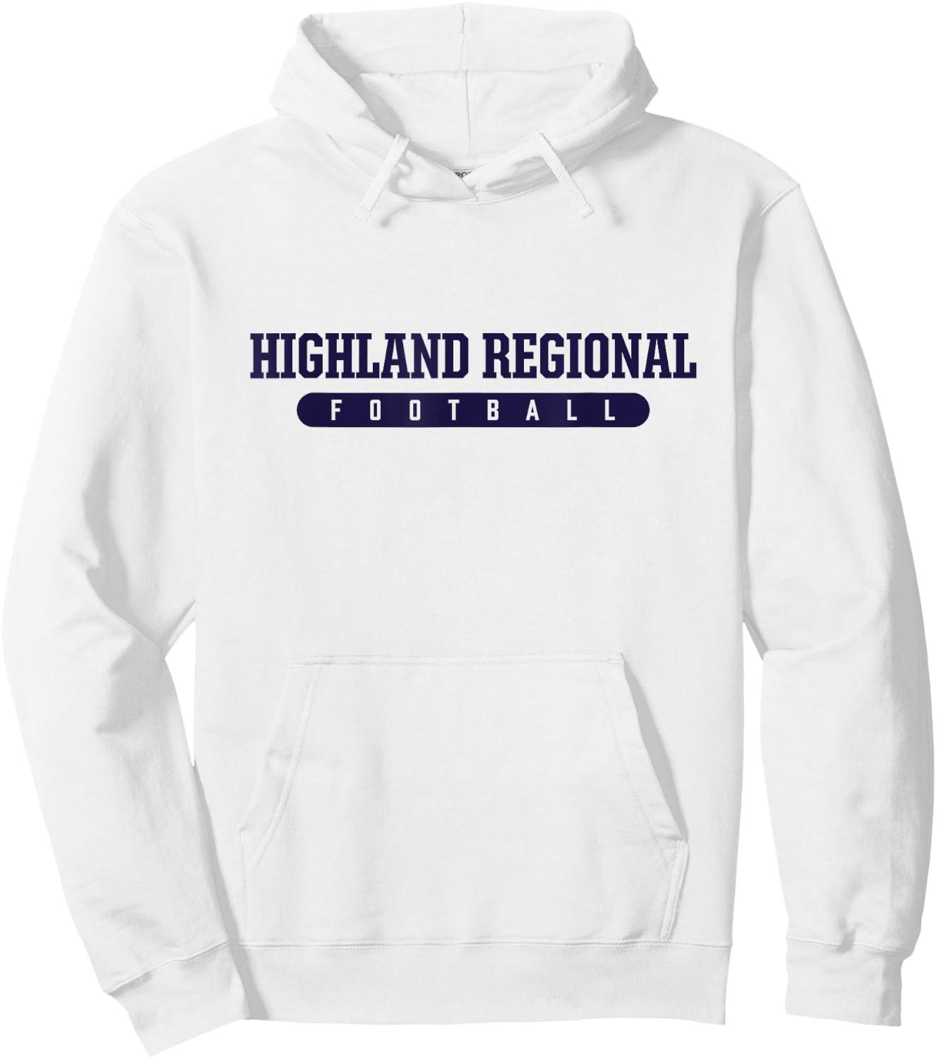 Highland Regional High School Football Hoodie - Hoodie | White