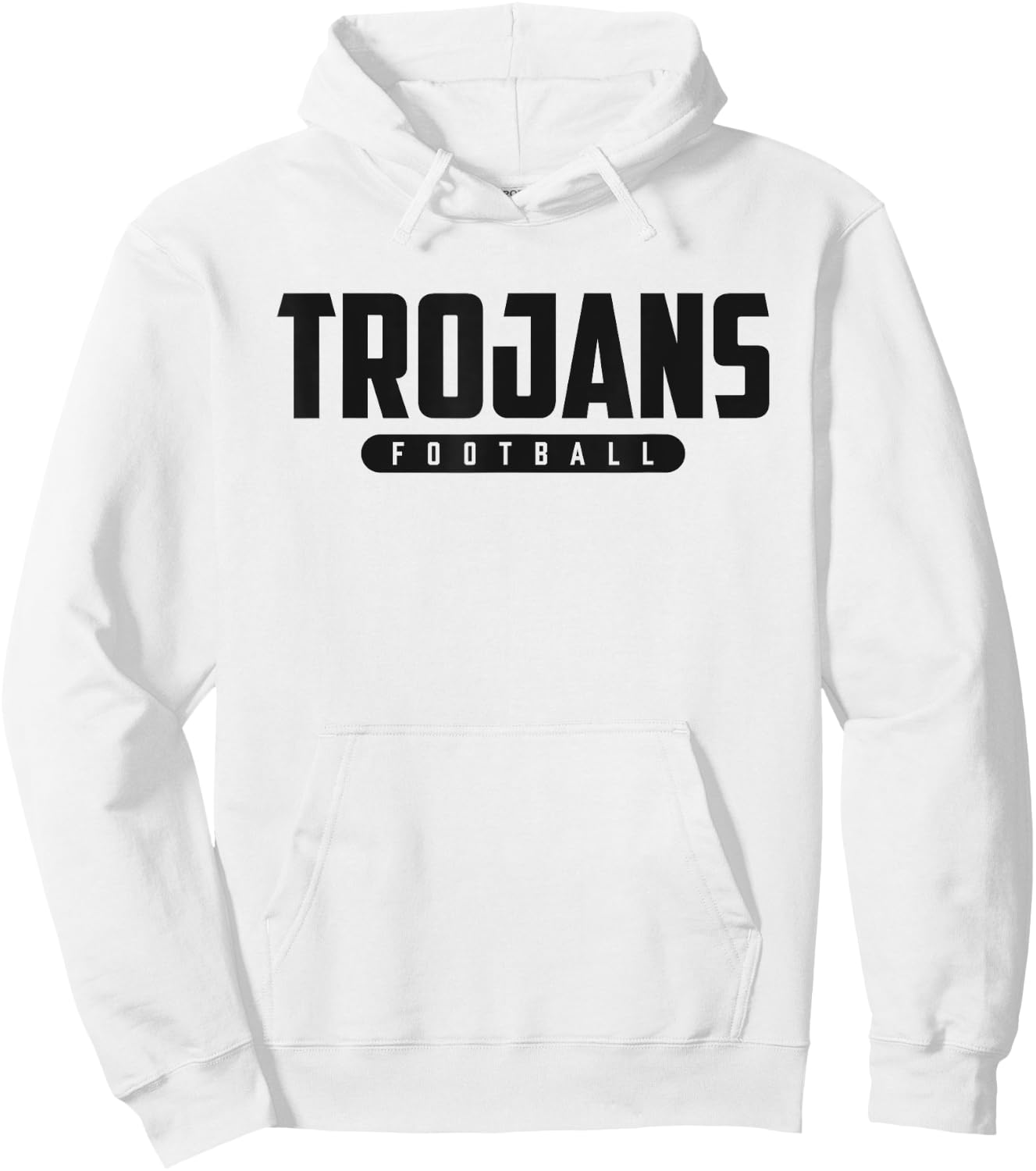 Green Sea Floyds Trojans Football Hoodie - Hoodie | White