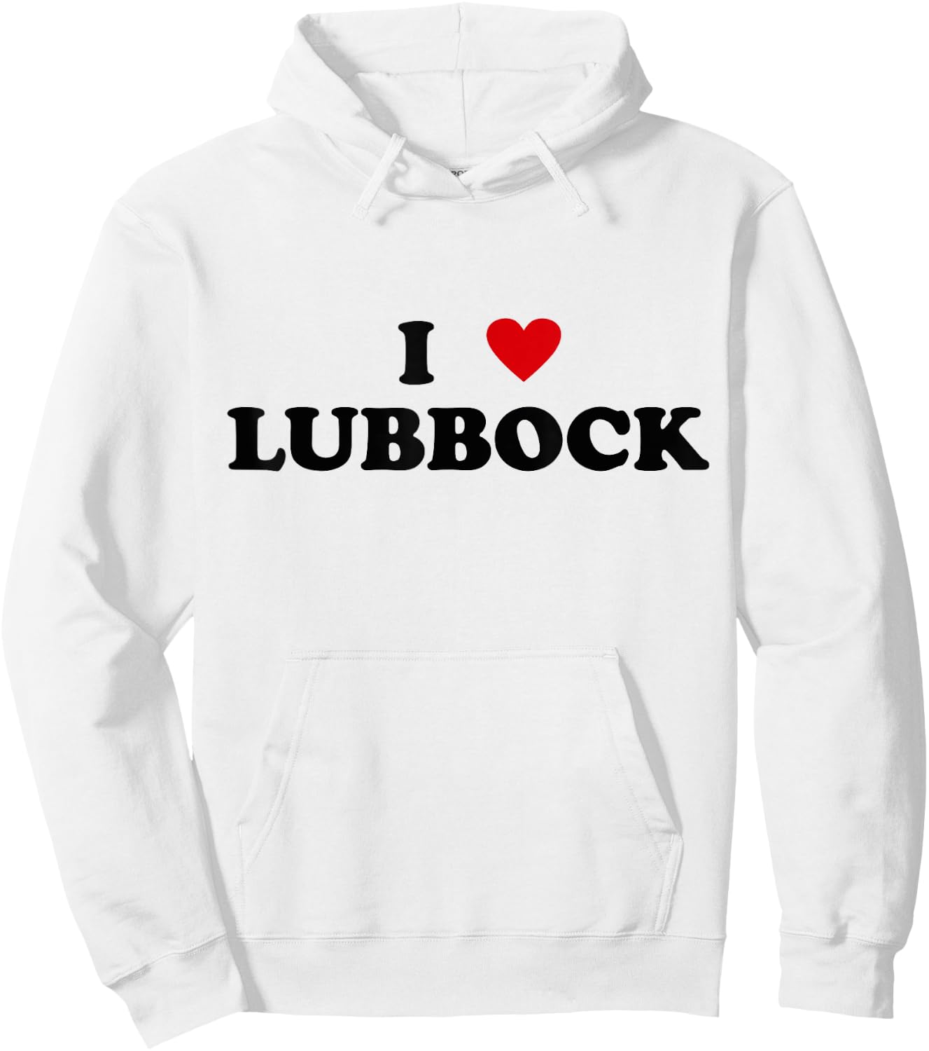 I Heart USA City - I Love Lubbock Hoodie - Hoodie | White