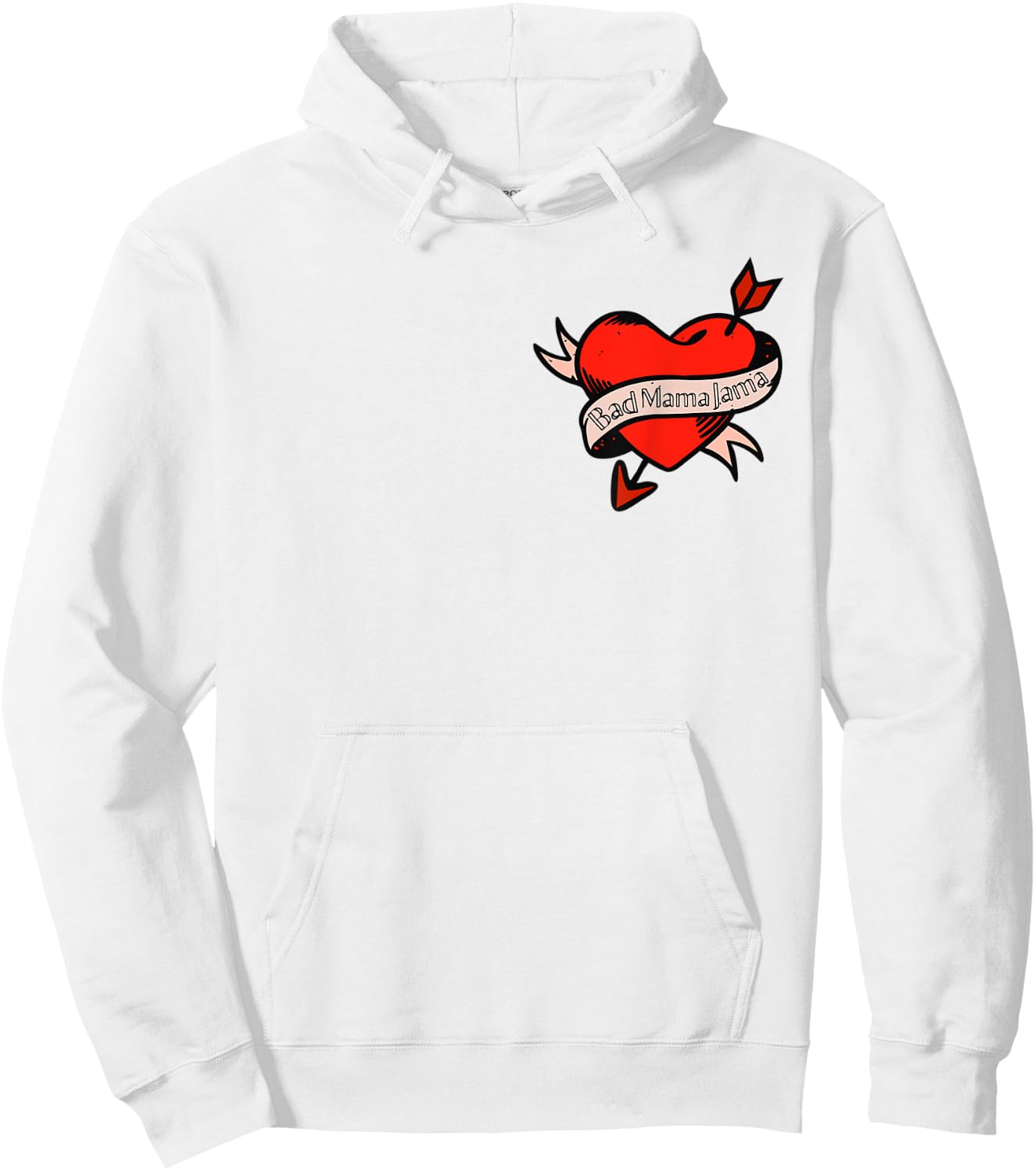 Retro Bad Mama Jama Hoodie - Hoodie | White