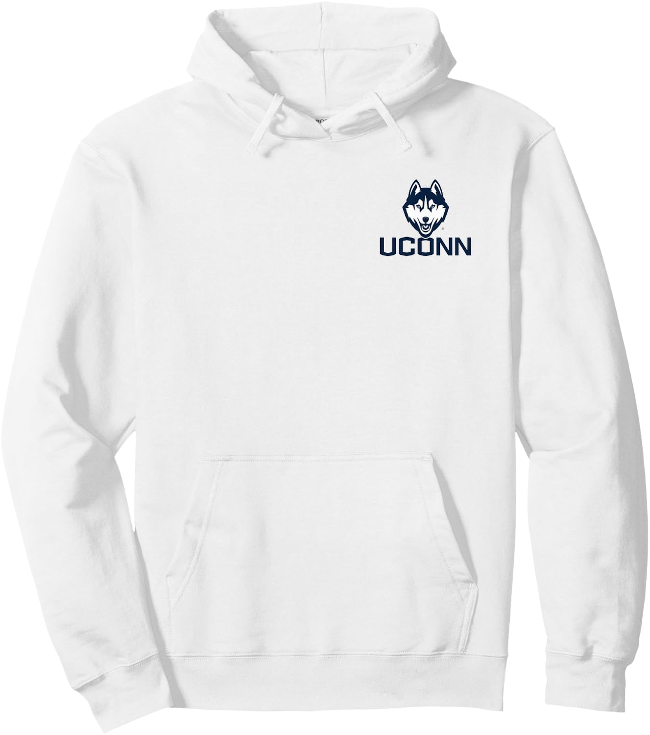 Connecticut Huskies Front/Back Basketball Red Licensed Hoodie - Hoodie | White