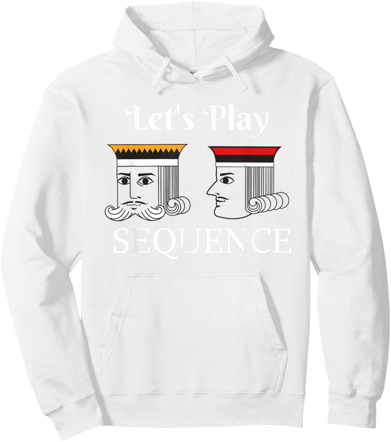 Let's Play a Card Board Game Family Night Hoodie - Hoodie | White
