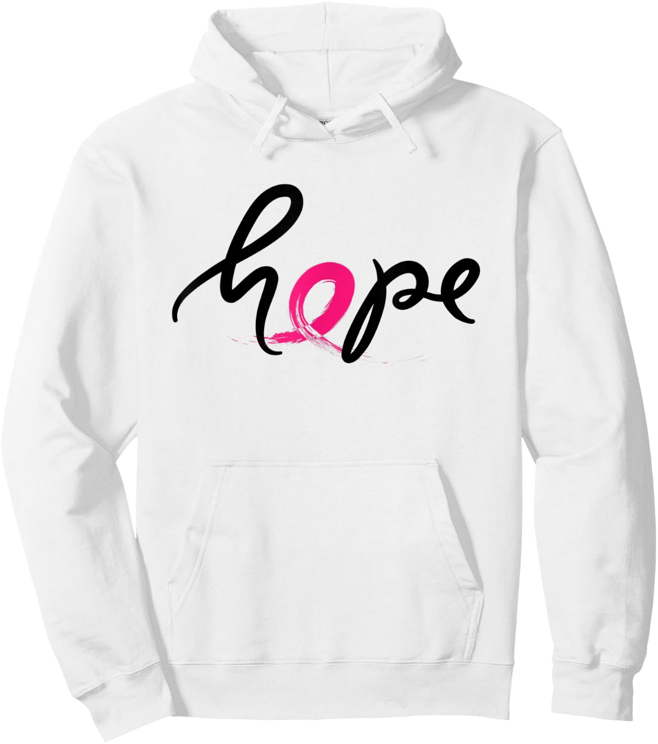 In october we wear pink making strides against breast cancer Hoodie - Hoodie | White