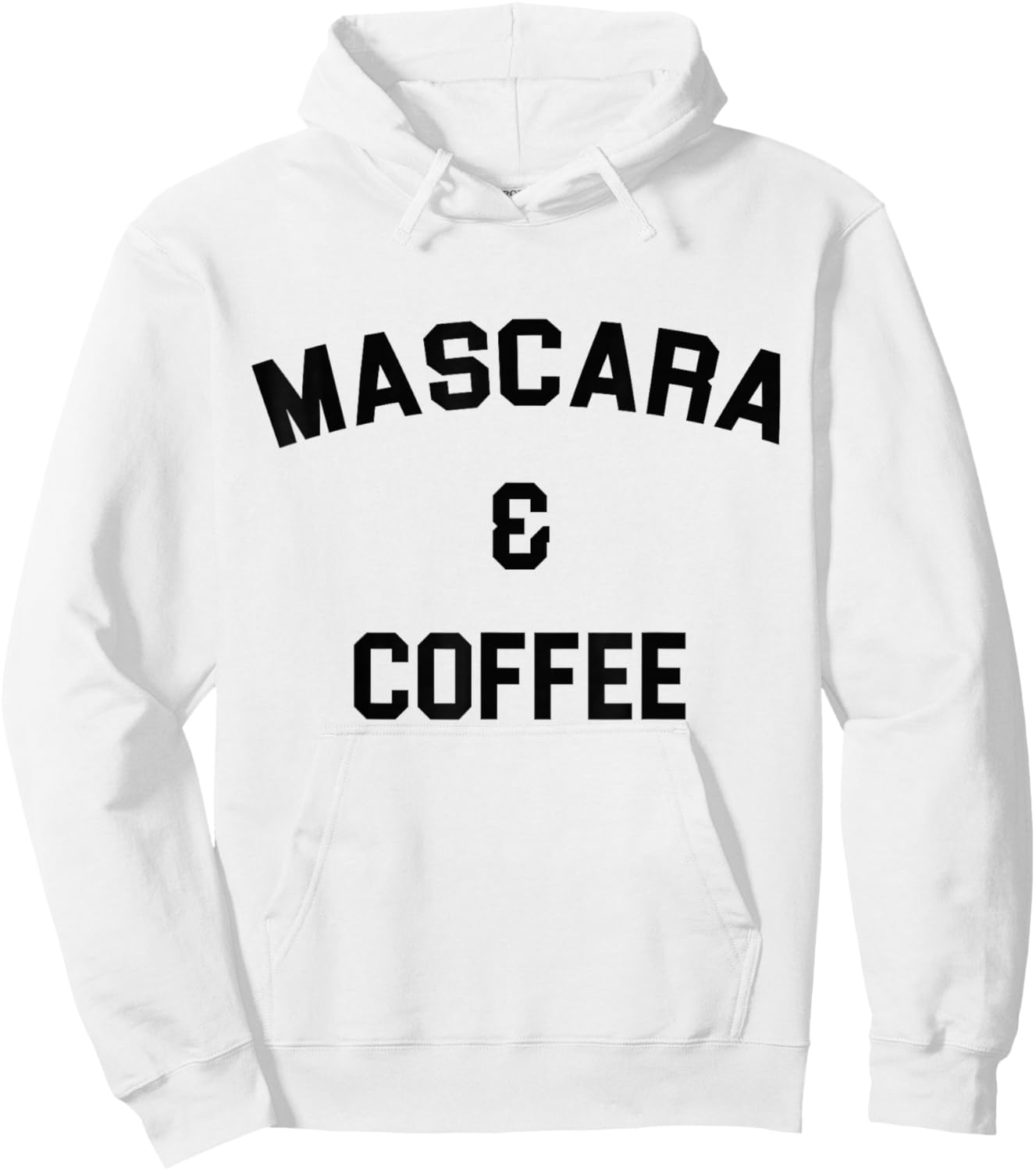 I Run on Mascara and Coffee Gift Makeup Artist Hoodie - Hoodie | White