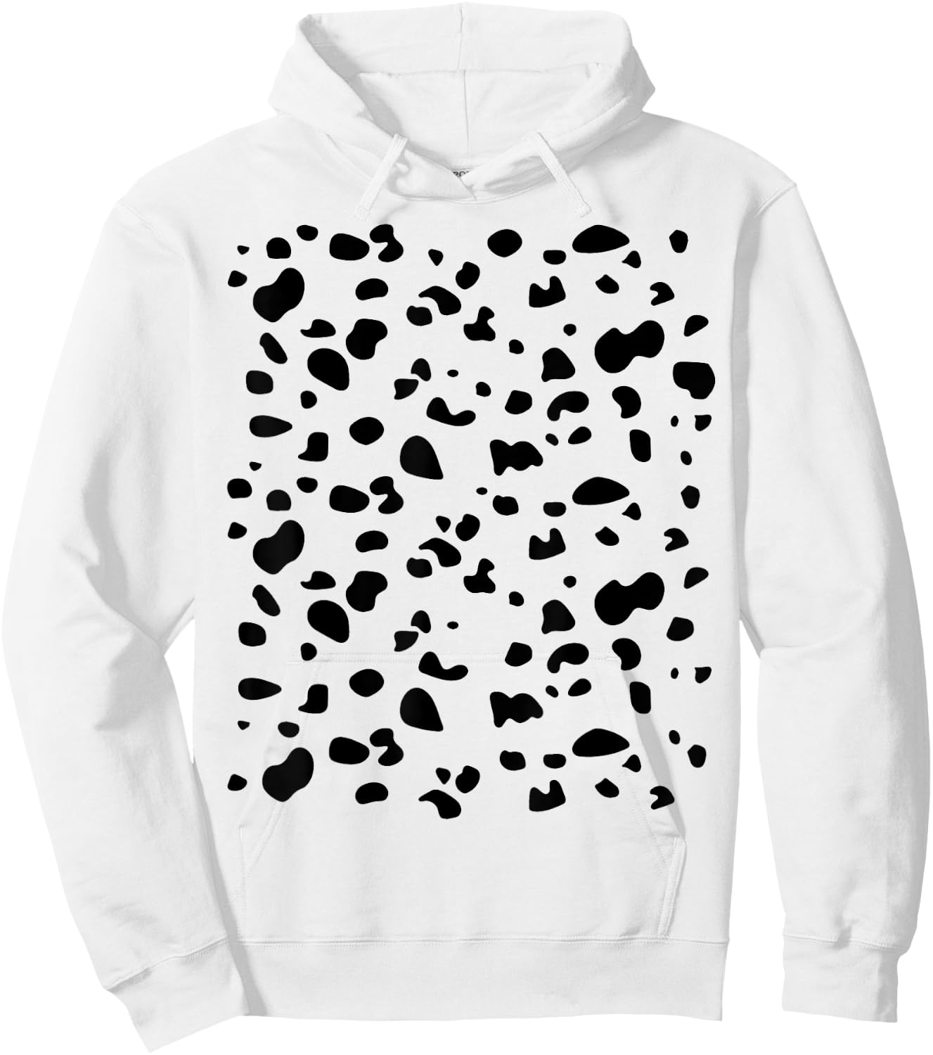 Dalmatian pattern on front and back costume halloween party Hoodie - Hoodie | White
