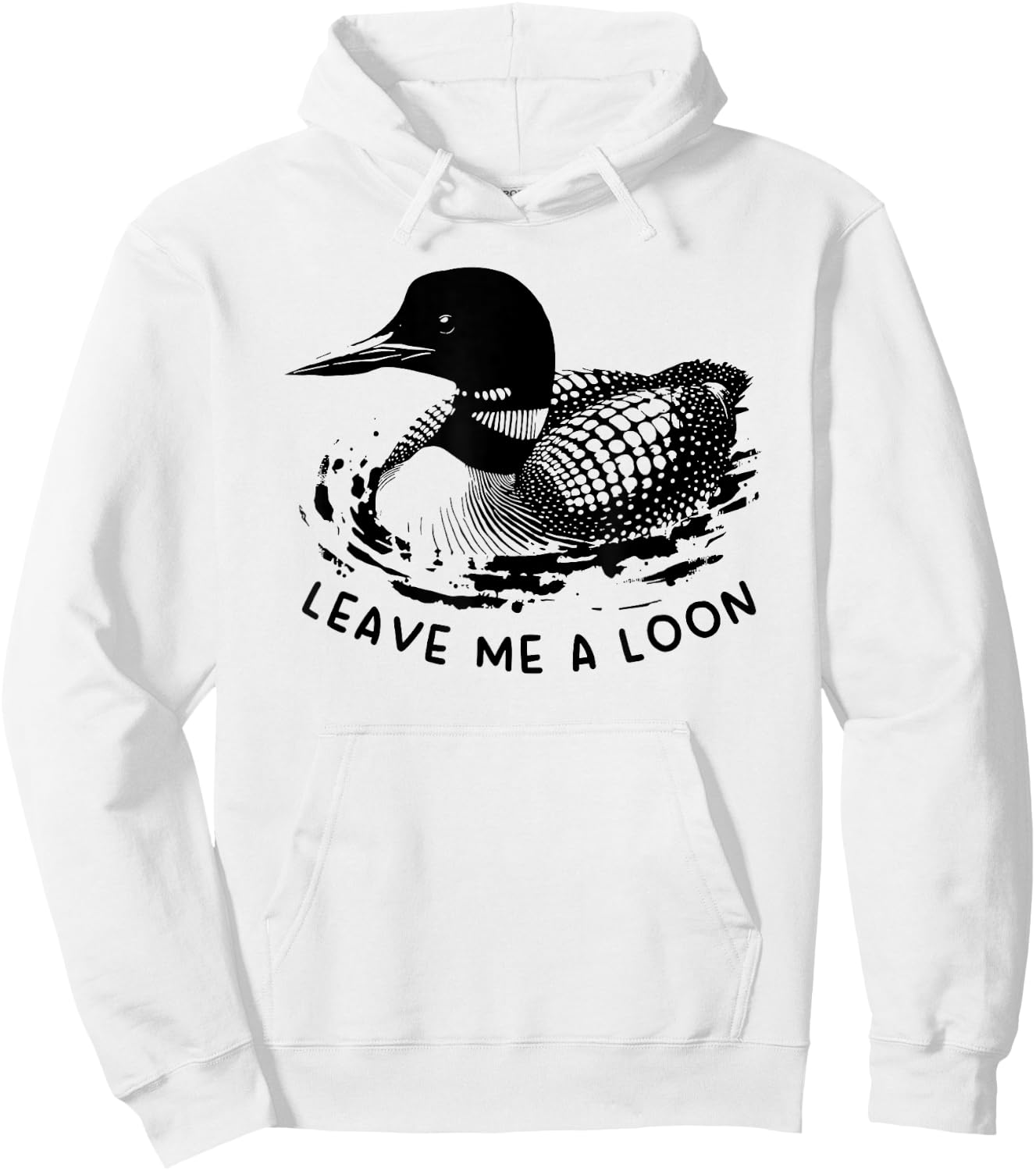 Leave Me a Loon Hoodie - Hoodie | White