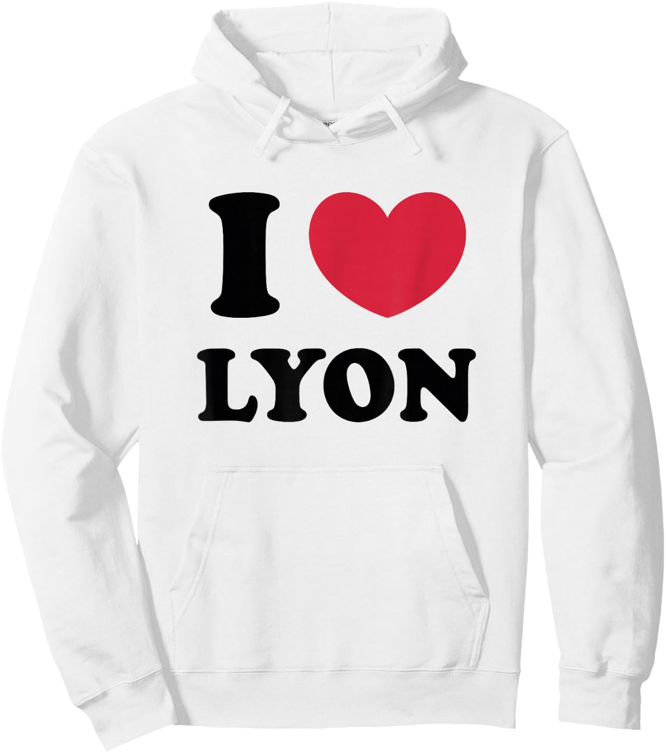 I Love Lyon , white, S Hoodie - Hoodie | White