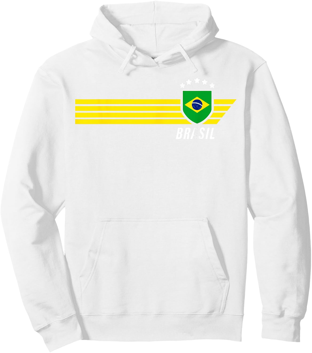 Brasilien Brasilien Seleção Brazilian Fußball Fan Trikot Hoodie - Hoodie | White