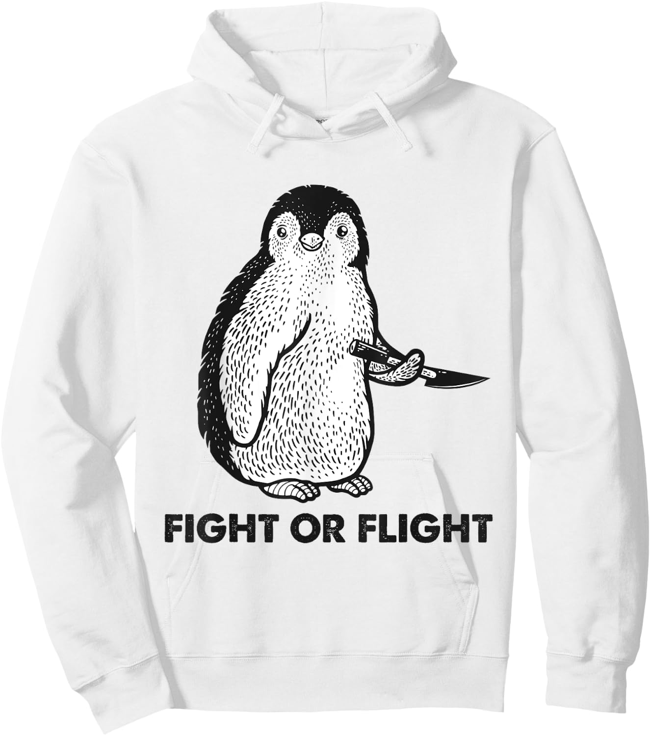 Jeu de mots amusant de pingouin Hoodie - Hoodie | White