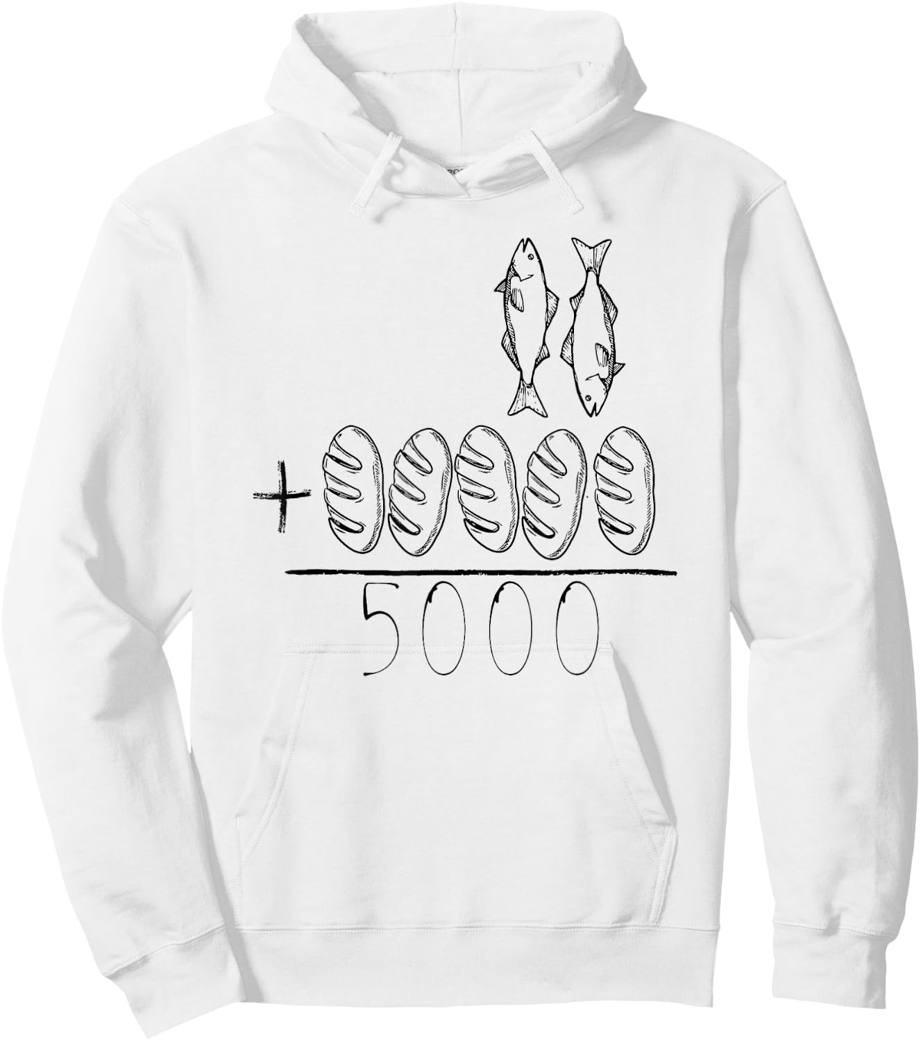 Jesus Feeds the 5000 Hoodie - Hoodie | White