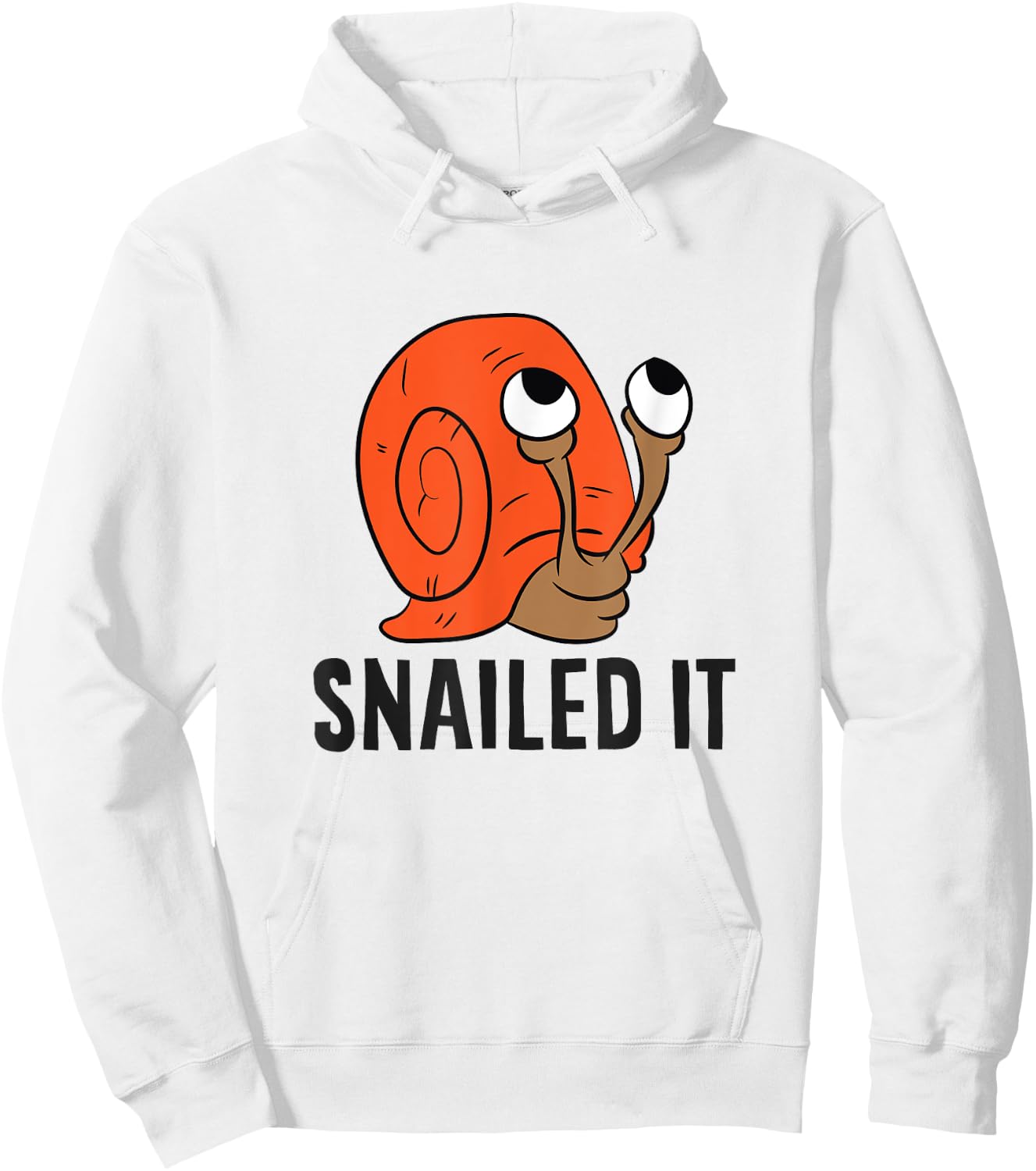 Snailed It Funny Snails Hoodie - Hoodie | White