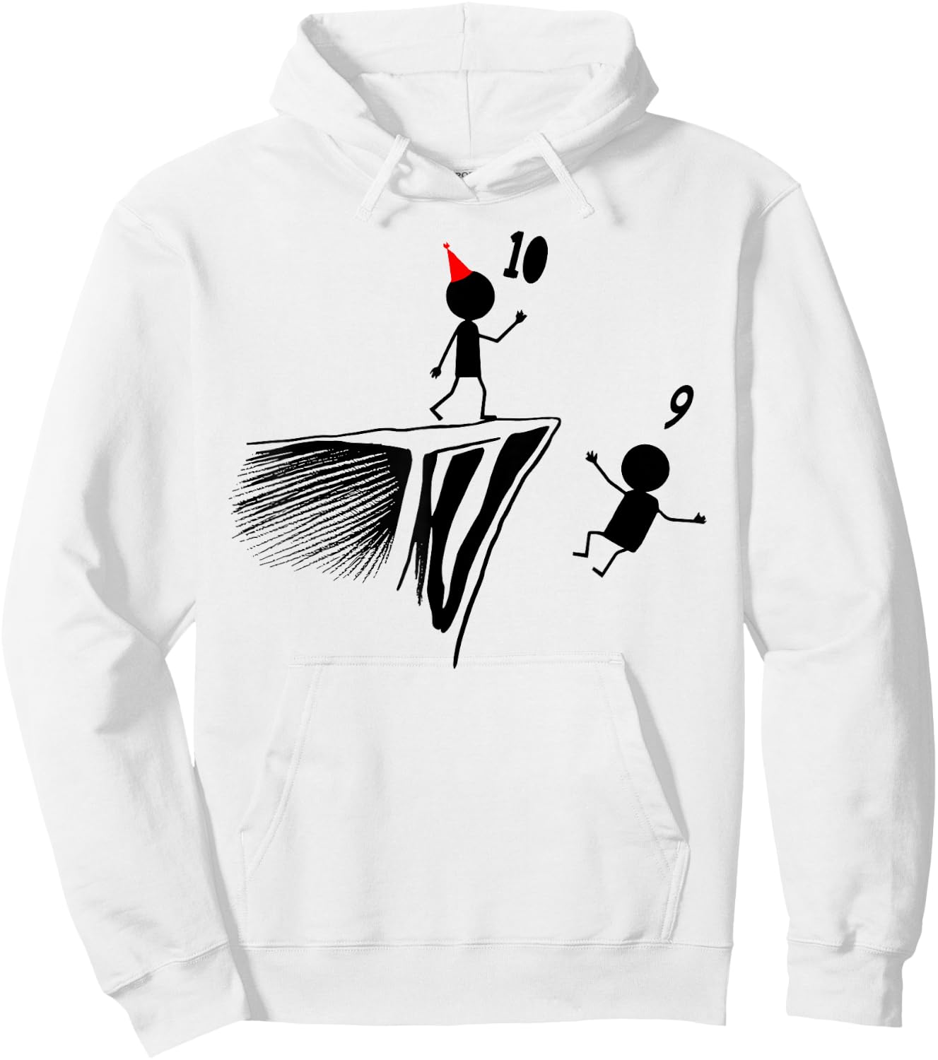 10th Birthday Party Funny 10 Years Old Birthday Teens Hoodie - Hoodie | White