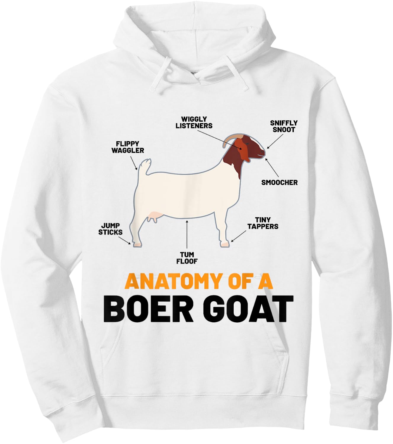 Boer Goat Lover Shirs Pet Meme Animal Pun Funny Boer Goat Hoodie - Hoodie | White