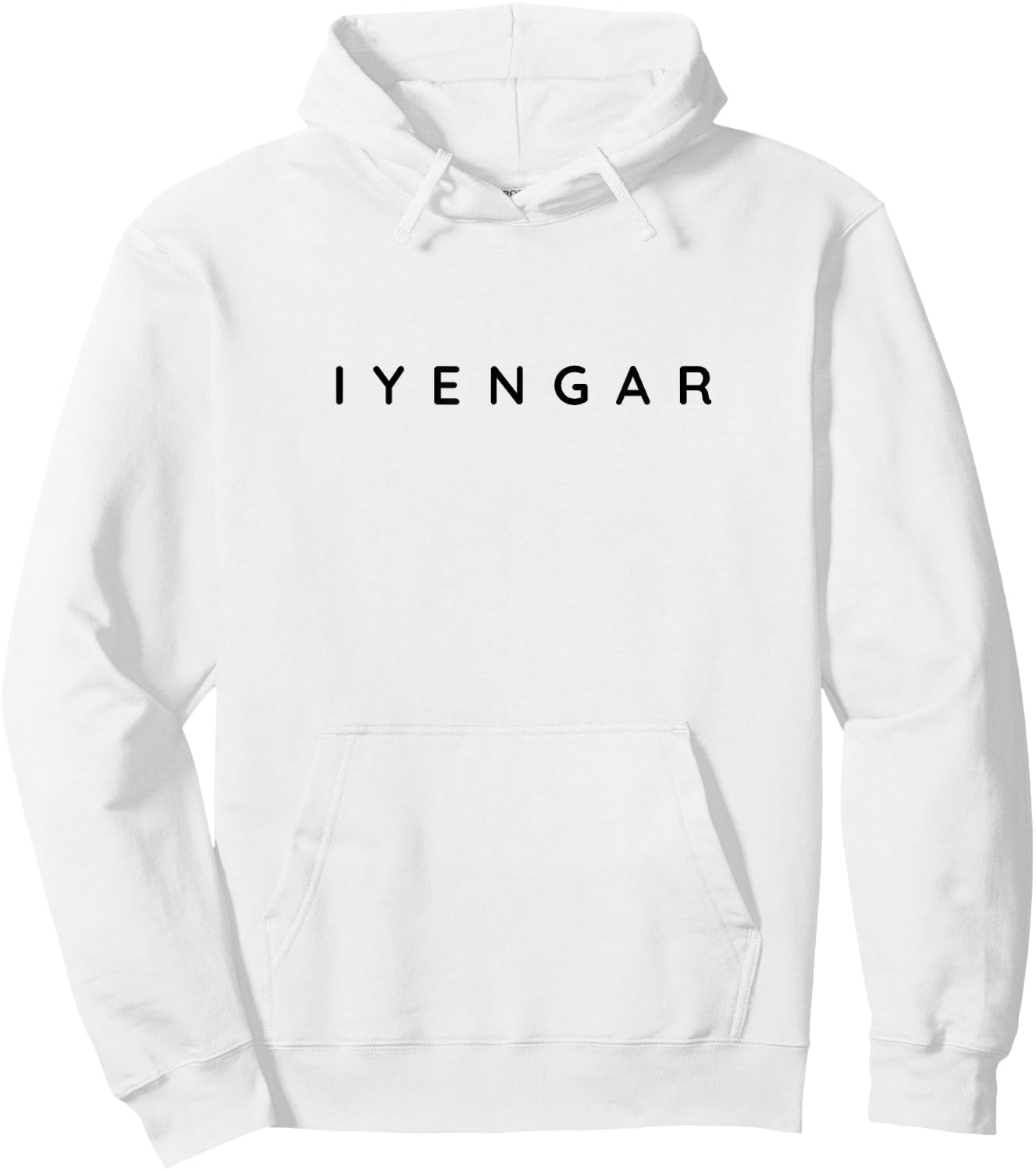 Iyengar Yogalehrer Klassische Schriftart Iyengar Anfänger-Design Hoodie - Hoodie | White