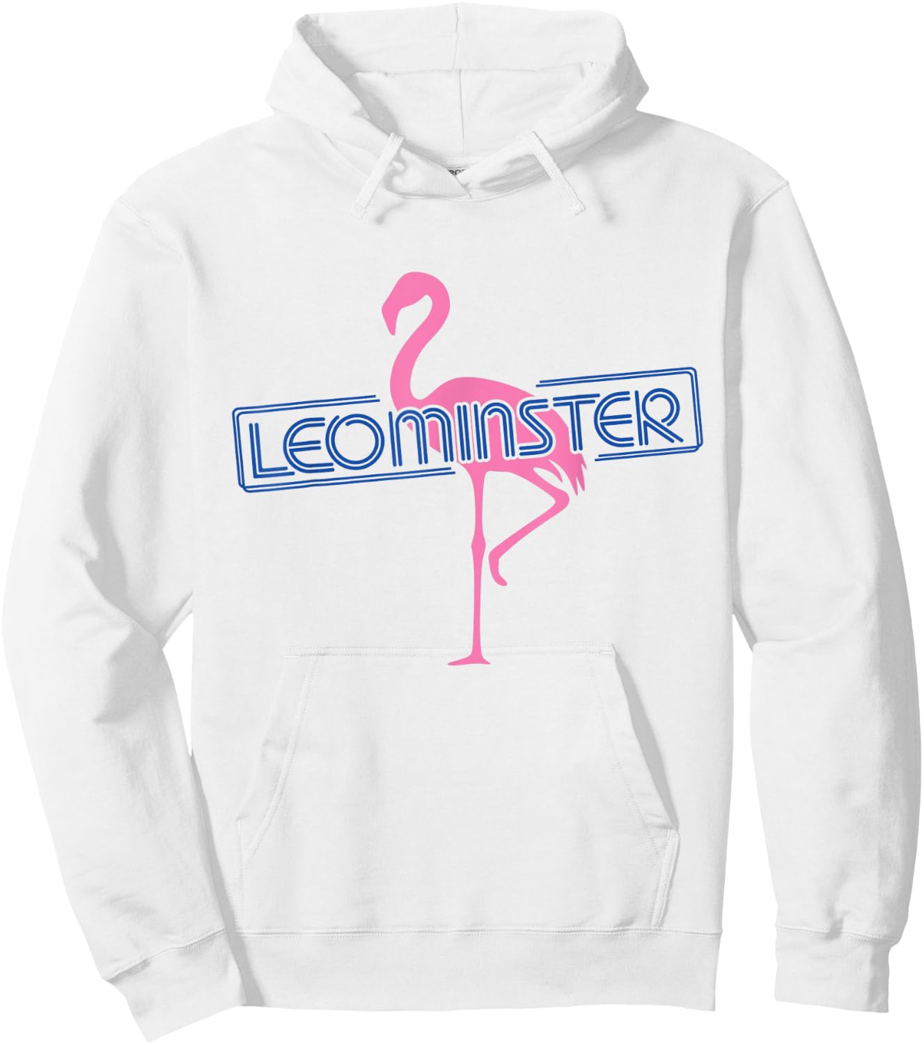 Leominster MA Flamingo Hoodie - Hoodie | White