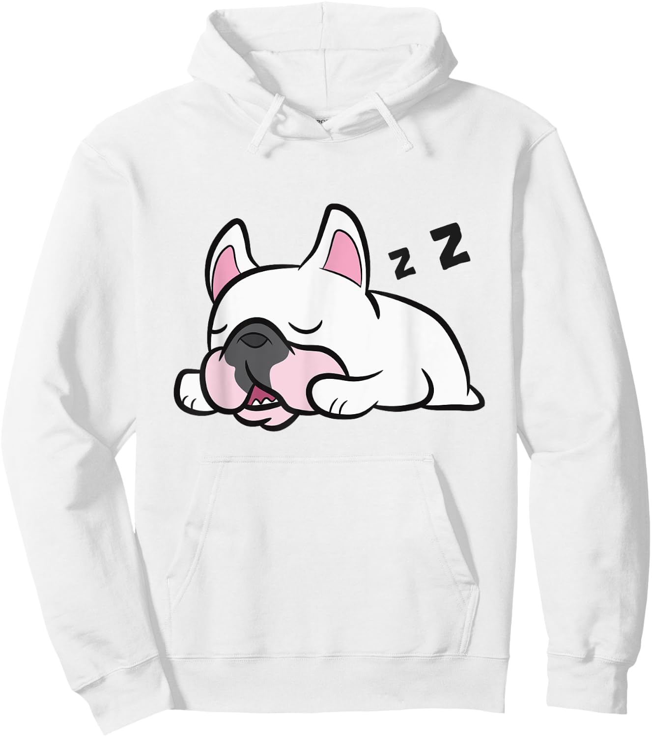 French Bulldog Puppy Sleeping Tired French Bulldog Men Women Girls Kids Hoodie - Hoodie | White