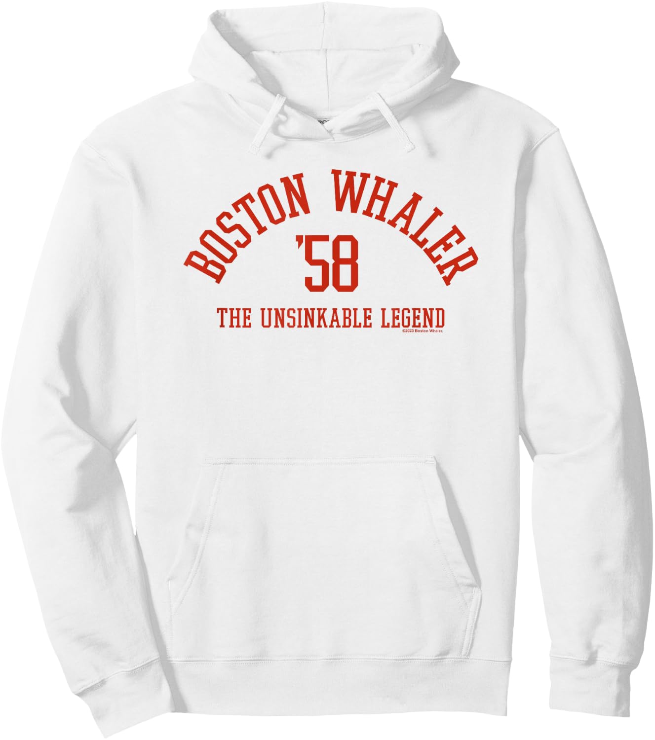 Boston Whaler Boston Collegiate Red Hoodie - Hoodie | White