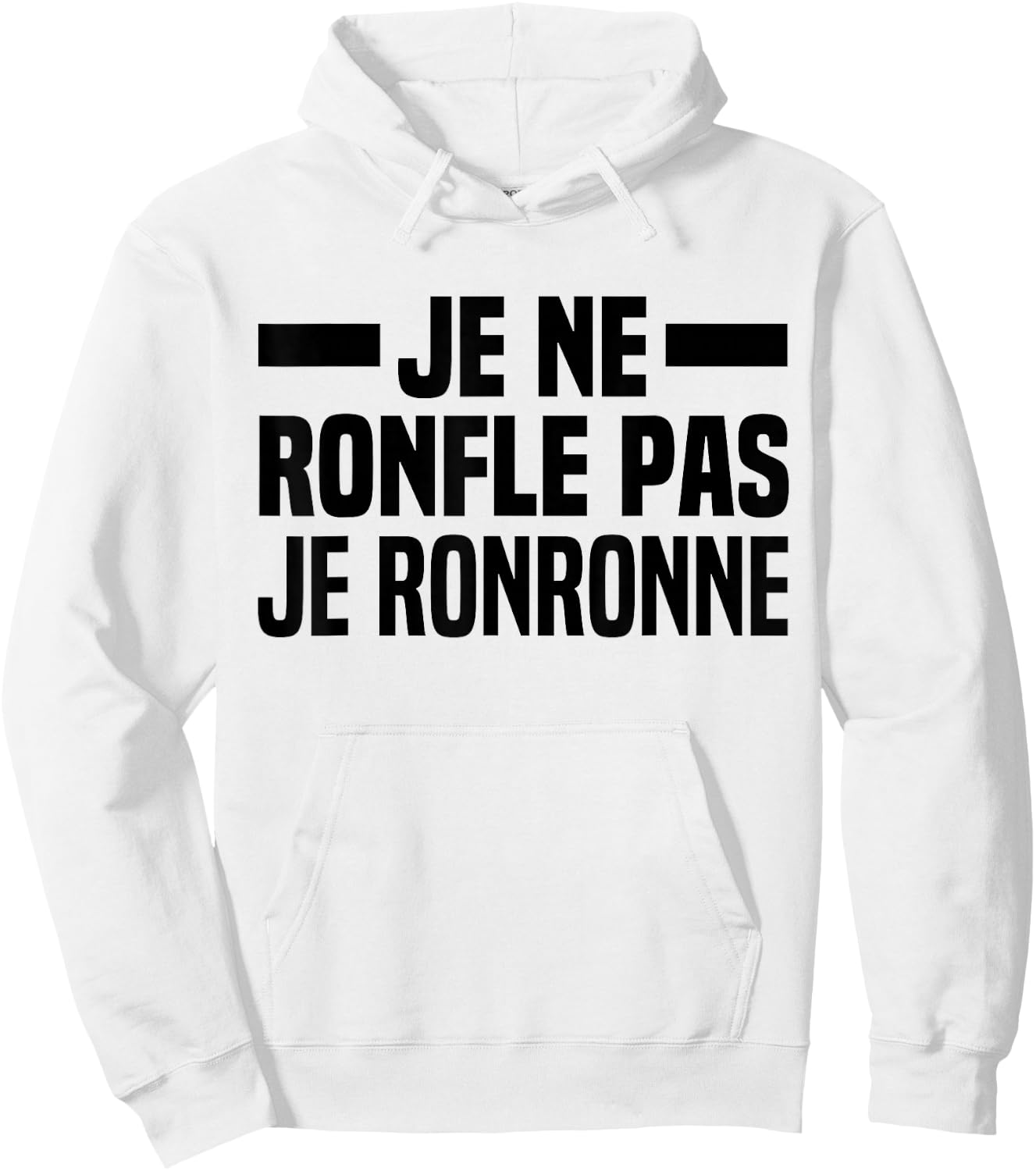 Je Ne Snorfle Je Ne Snorne Snoring Night Humour Sleep , white, S Hoodie - Hoodie | White
