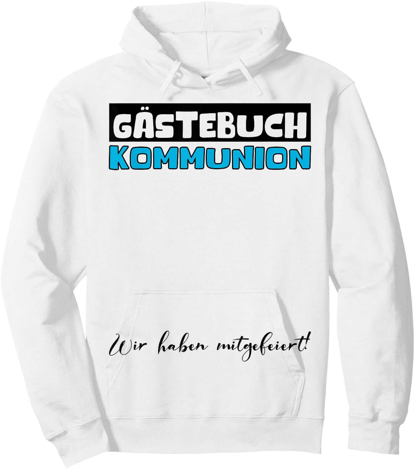 Kommunion Gästebuch Katholische Kirche Mädchen Jungen Hoodie - Hoodie | White
