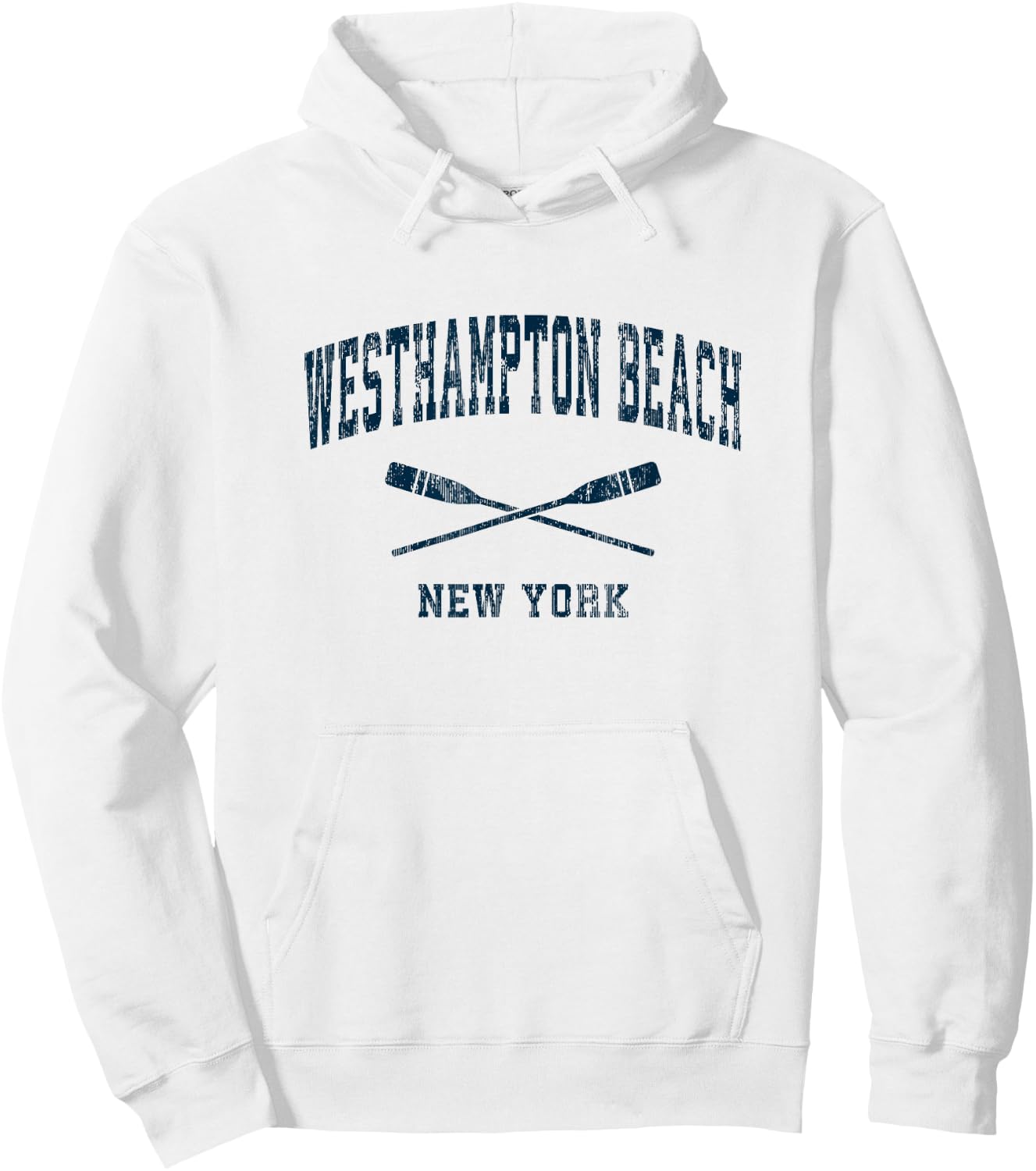 Westhampton Beach New York Vintage Nautical Paddles Sports O Men Women Kids Hoodie - Hoodie | White