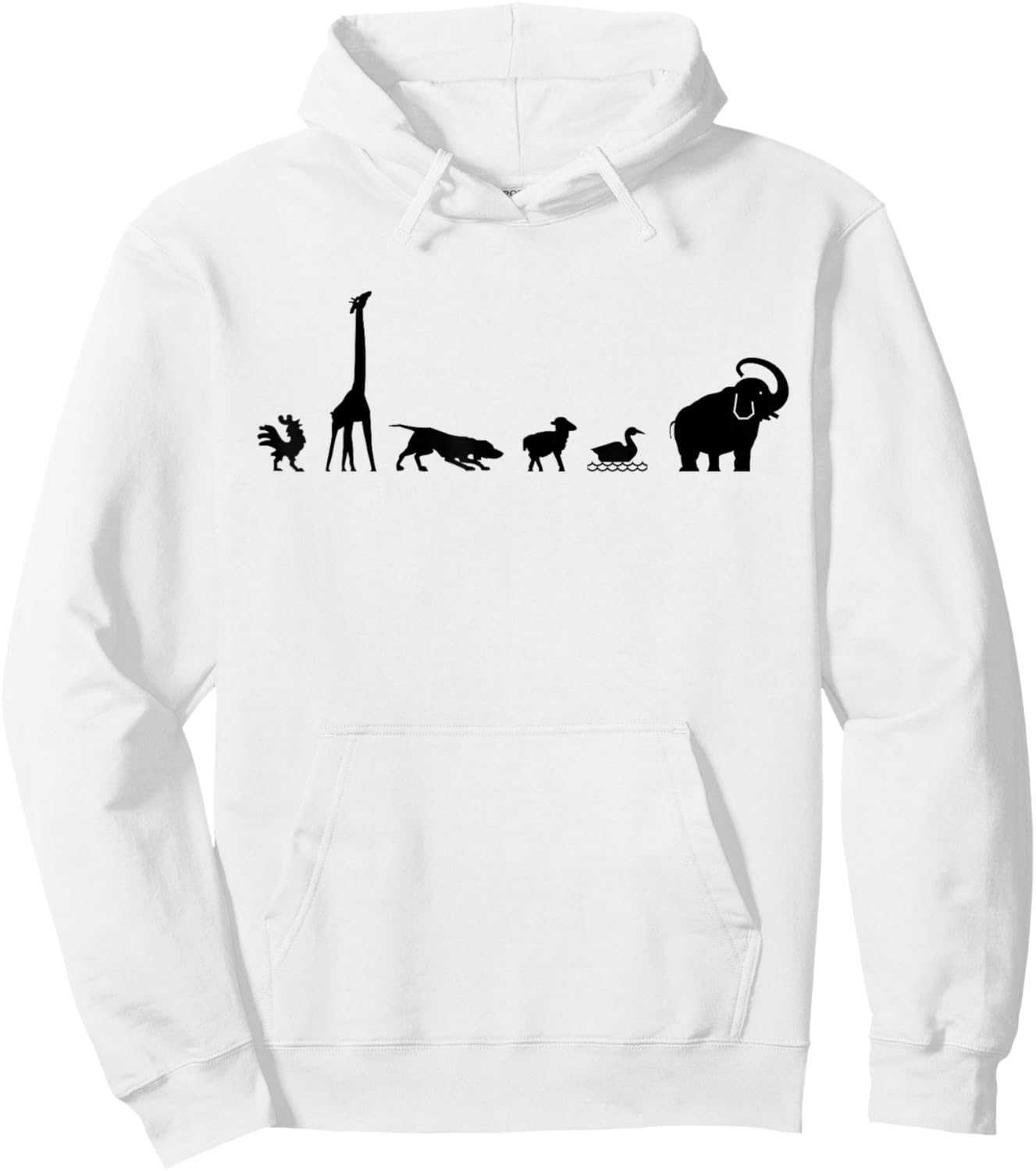 Animals Graphic Animal Lover Zoo - Adult & Youth Hoodie - Hoodie | White