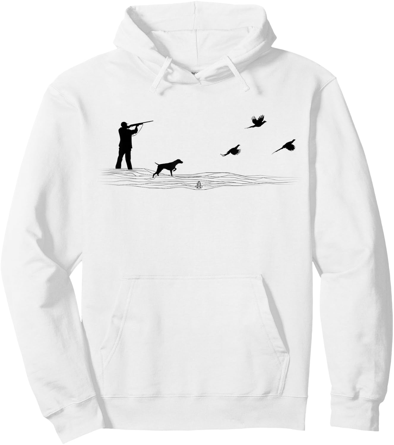 Ringneck Pheasant Hunters Upland Bird Hunting Dog Graphic Hoodie - Hoodie | White