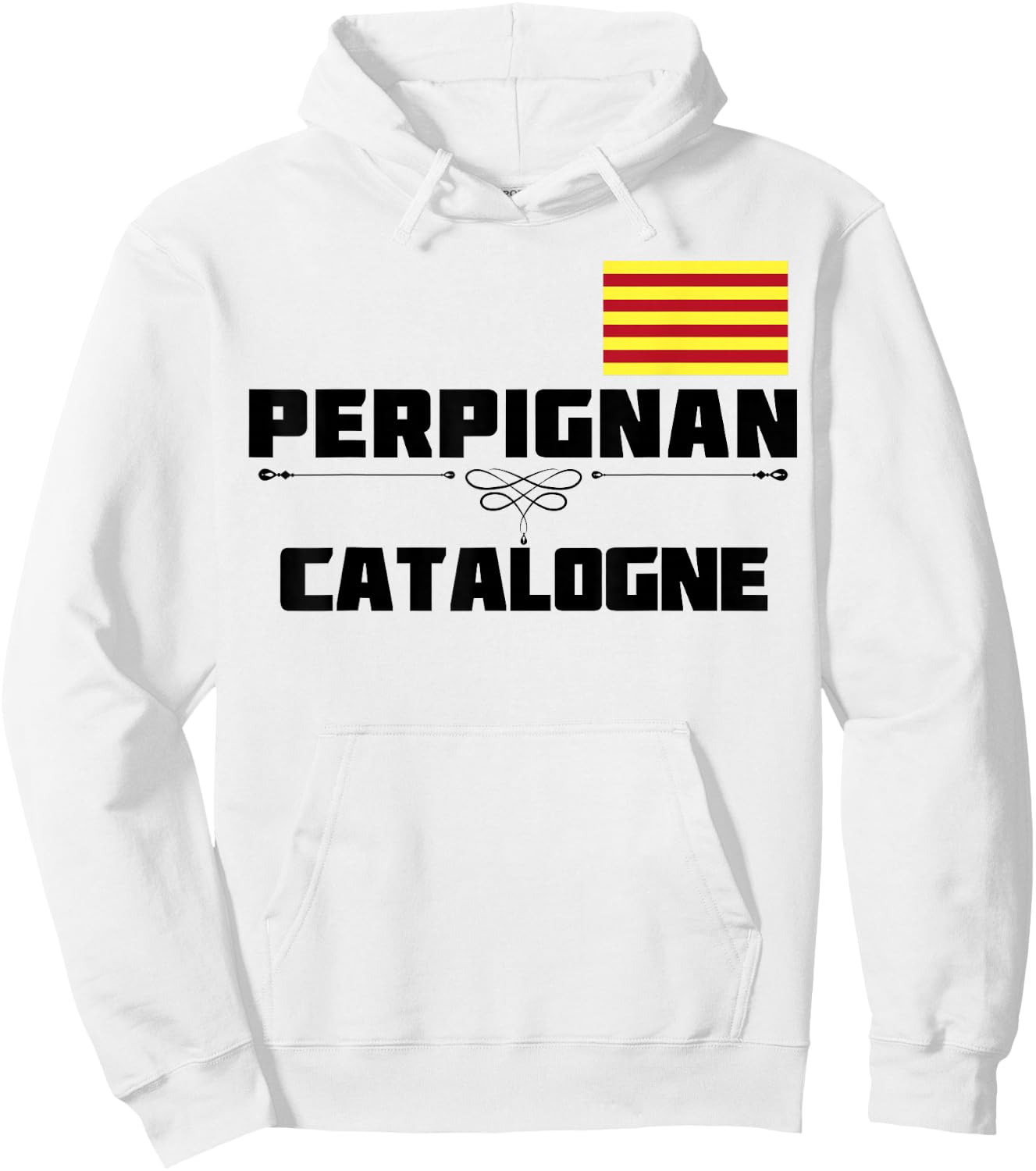 Rugby Club Perpignan Catalonia Man Supporter Catalan , white, S Hoodie - Hoodie | White